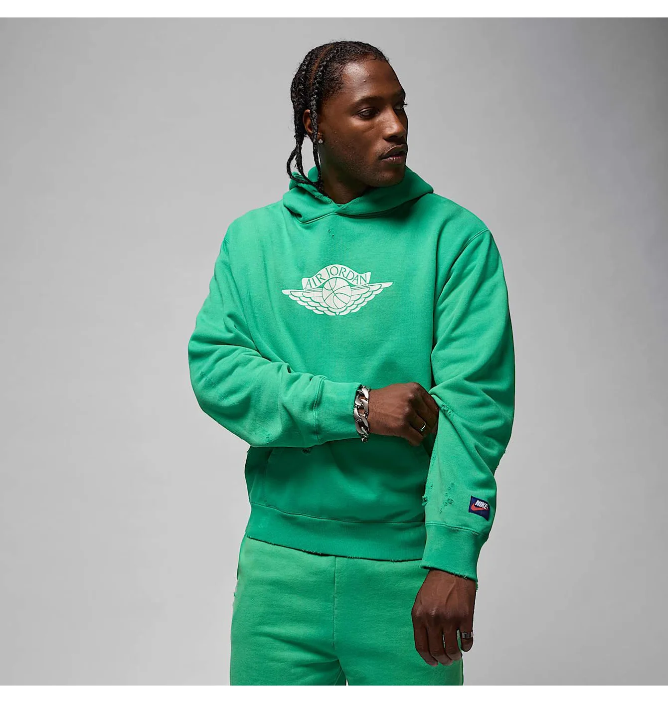 Худі чоловіче Air Jordan Rair Flc Green IB3003-324
