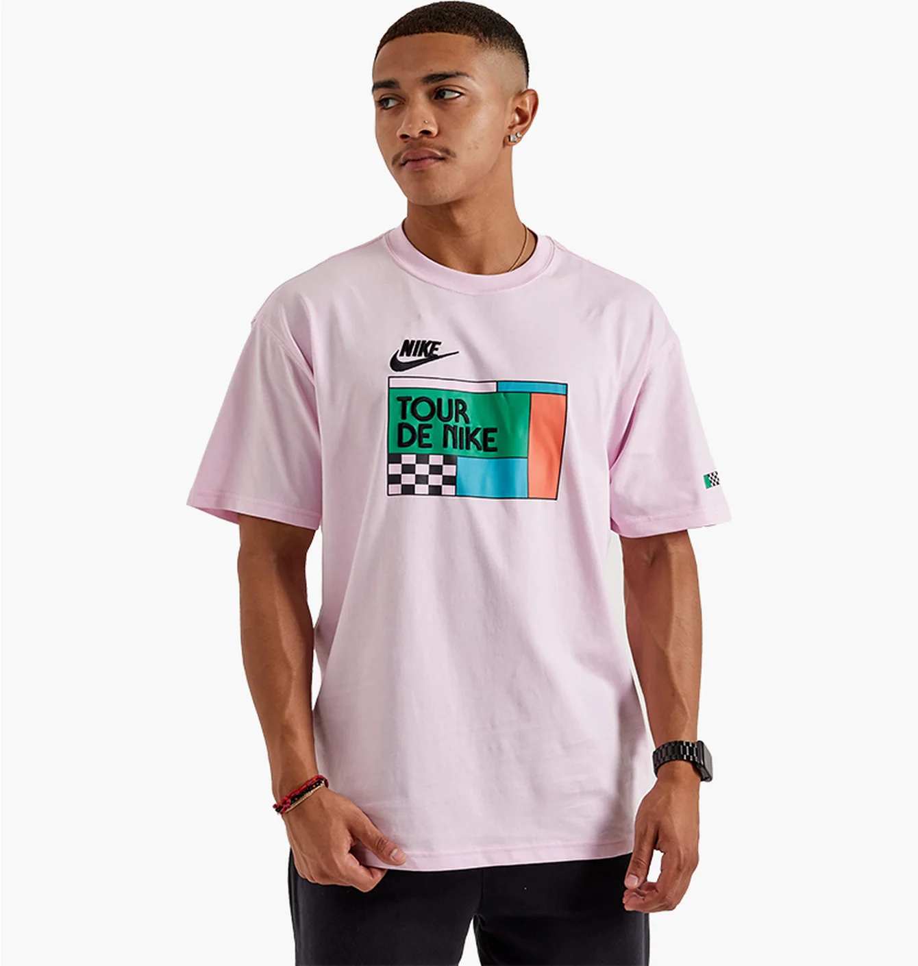 Футболка чоловіча Nike Tour De Nike Tee Pink HF7043-663