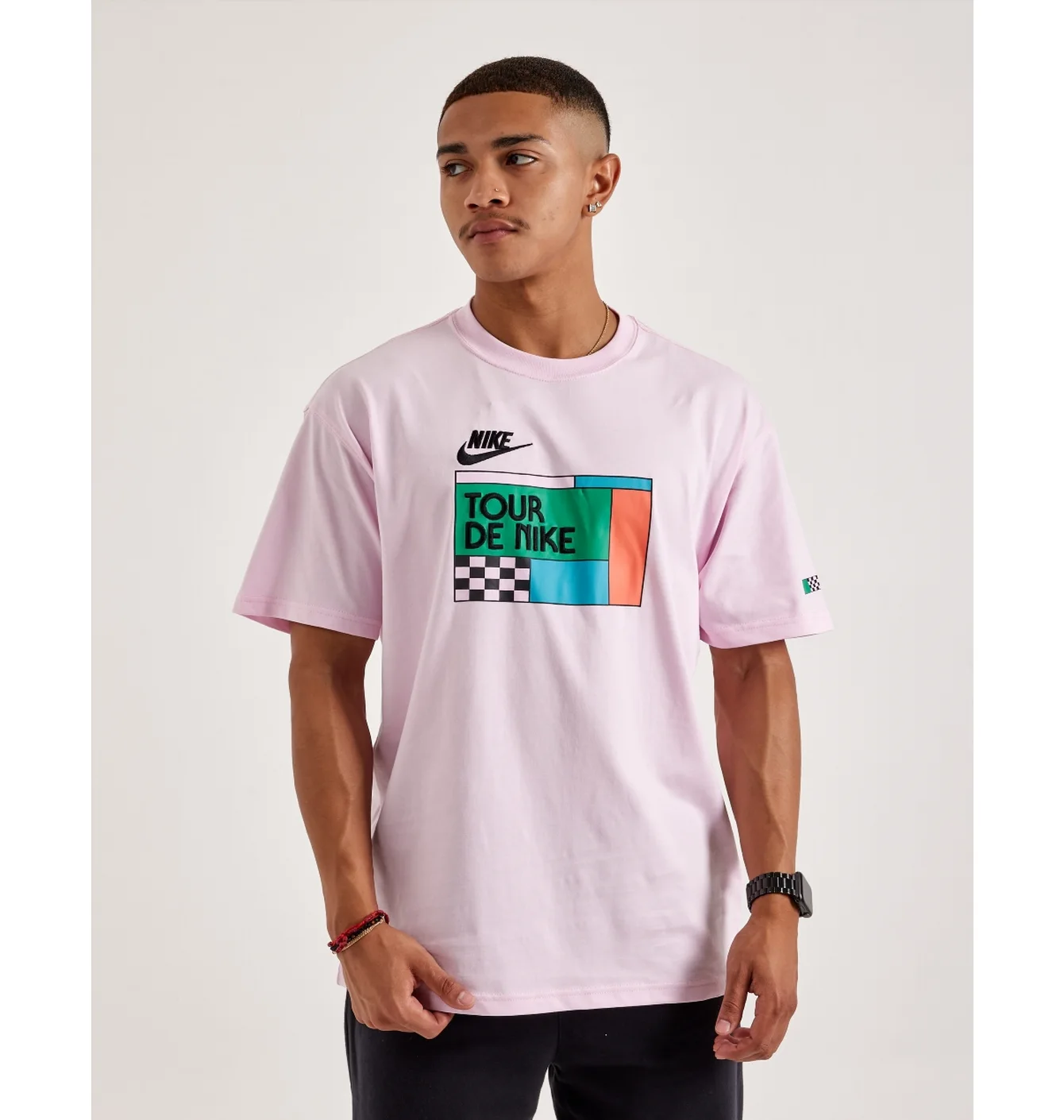 Футболка чоловіча Nike Tour De Nike Tee Pink HF7043-663