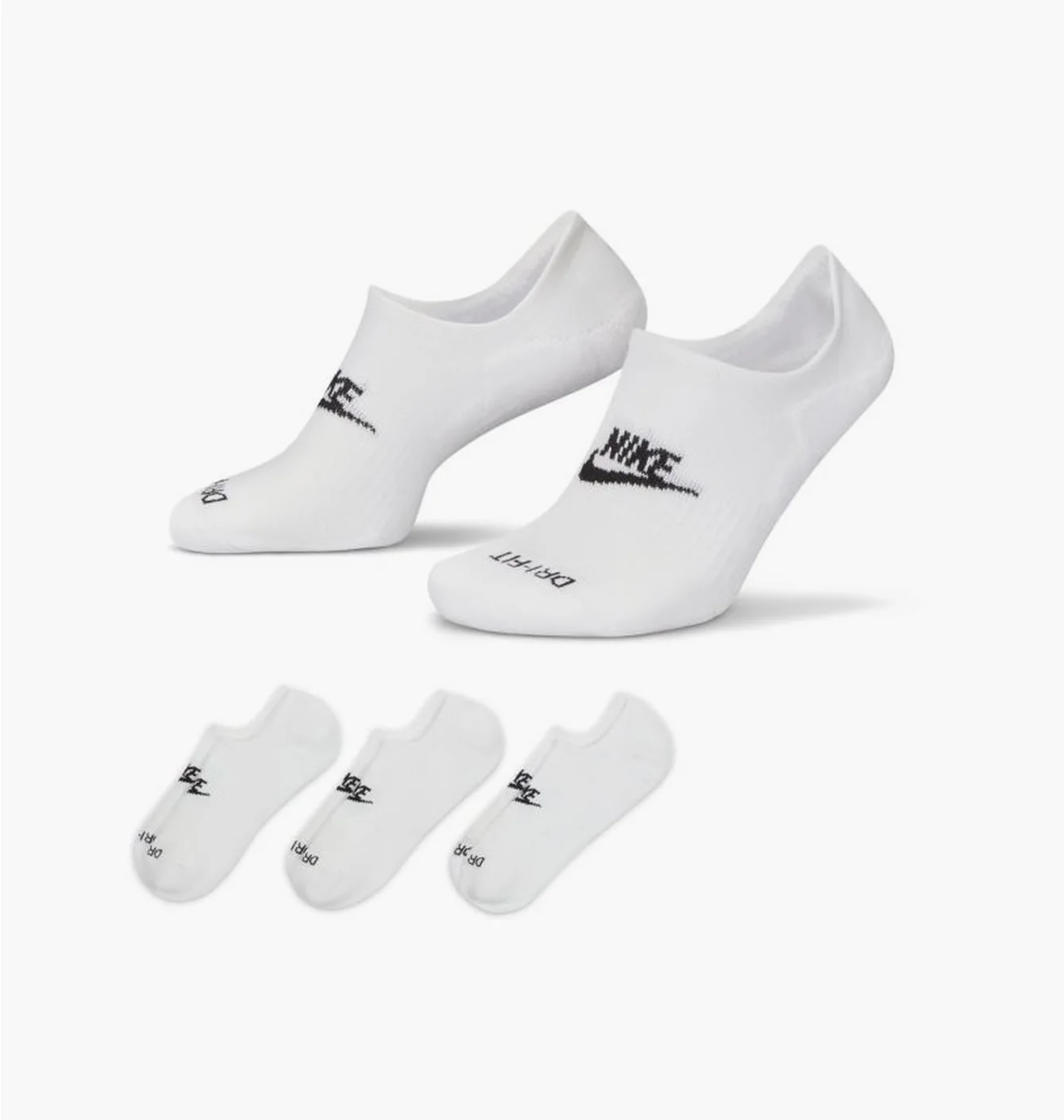 Шкарпетки унісекс Nike Everyday Plus Cush White (3 пари) DN3314-100
