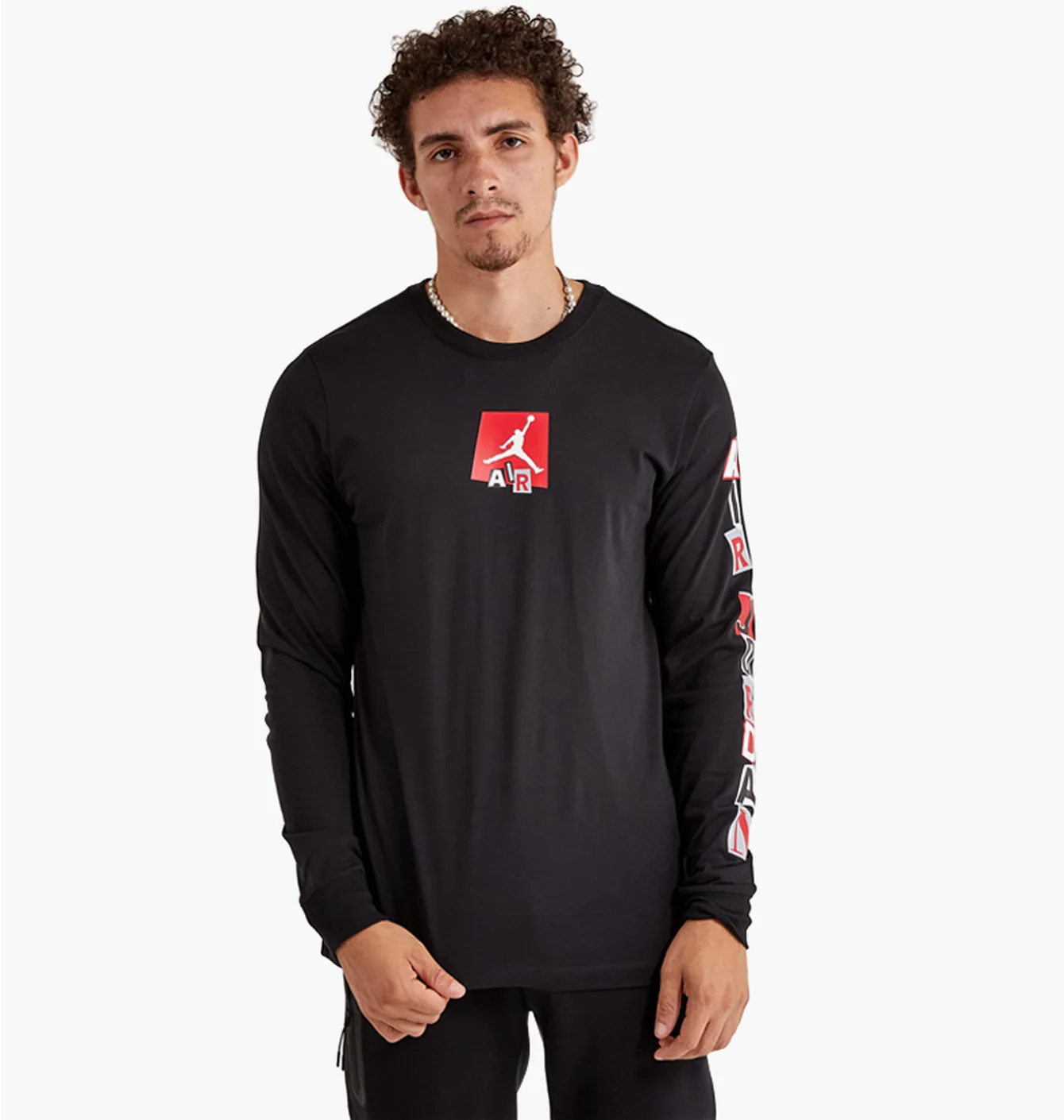 Лонгслів чоловічий Air Jordan Air Long-Sleeve Tee Black FD7017-010