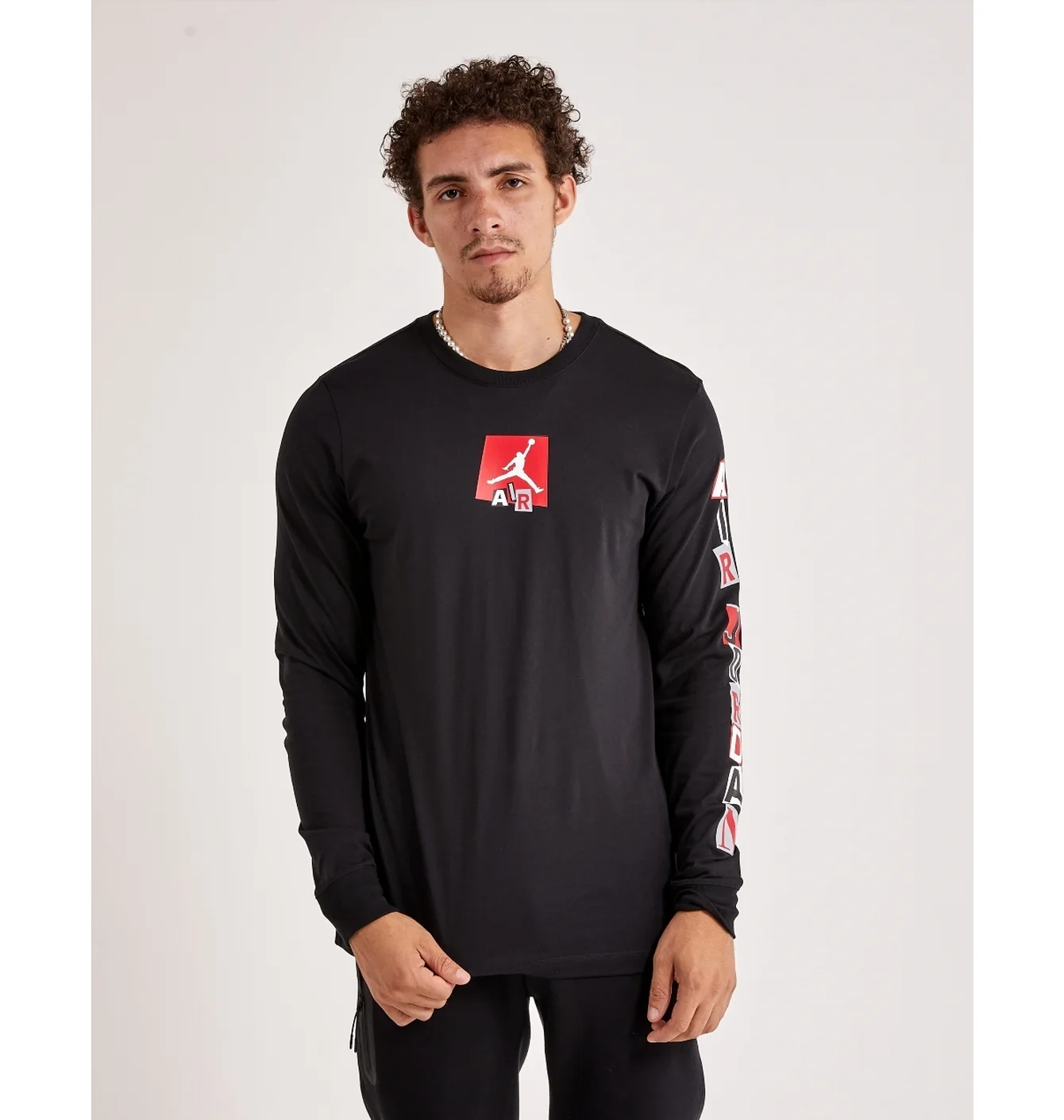 Лонгслів чоловічий Air Jordan Air Long-Sleeve Tee Black FD7017-010