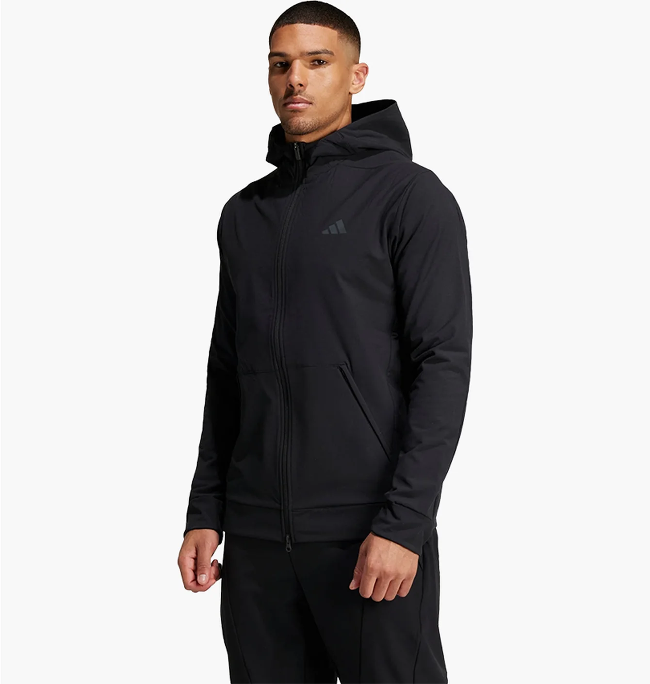 Толстовка чоловіча Adidas Designed For Training Cold.Rdy Full-Zip Black IN5607