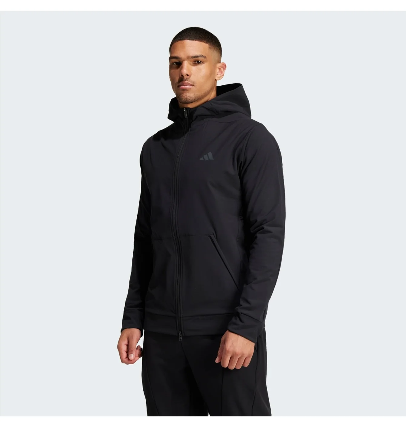 Толстовка чоловіча Adidas Designed For Training Cold.Rdy Full-Zip Black IN5607
