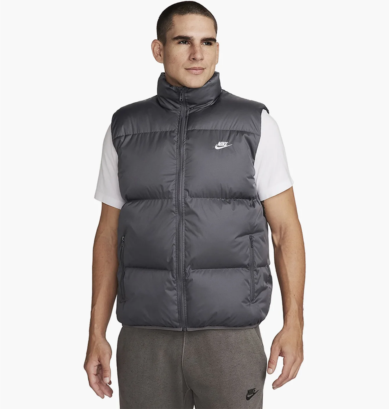 Жилетка чоловіча Nike Sportswear Club Primaloft® Water-Repellent Puffer Vest Grey FB7373-068