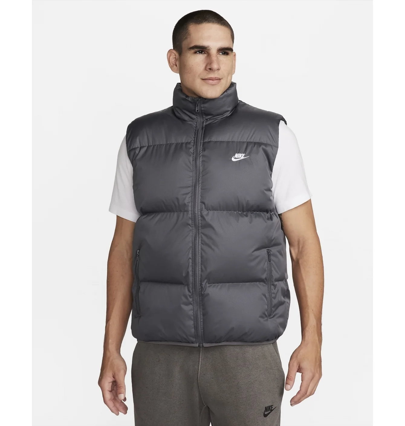 Жилетка чоловіча Nike Sportswear Club Primaloft® Water-Repellent Puffer Vest Grey FB7373-068