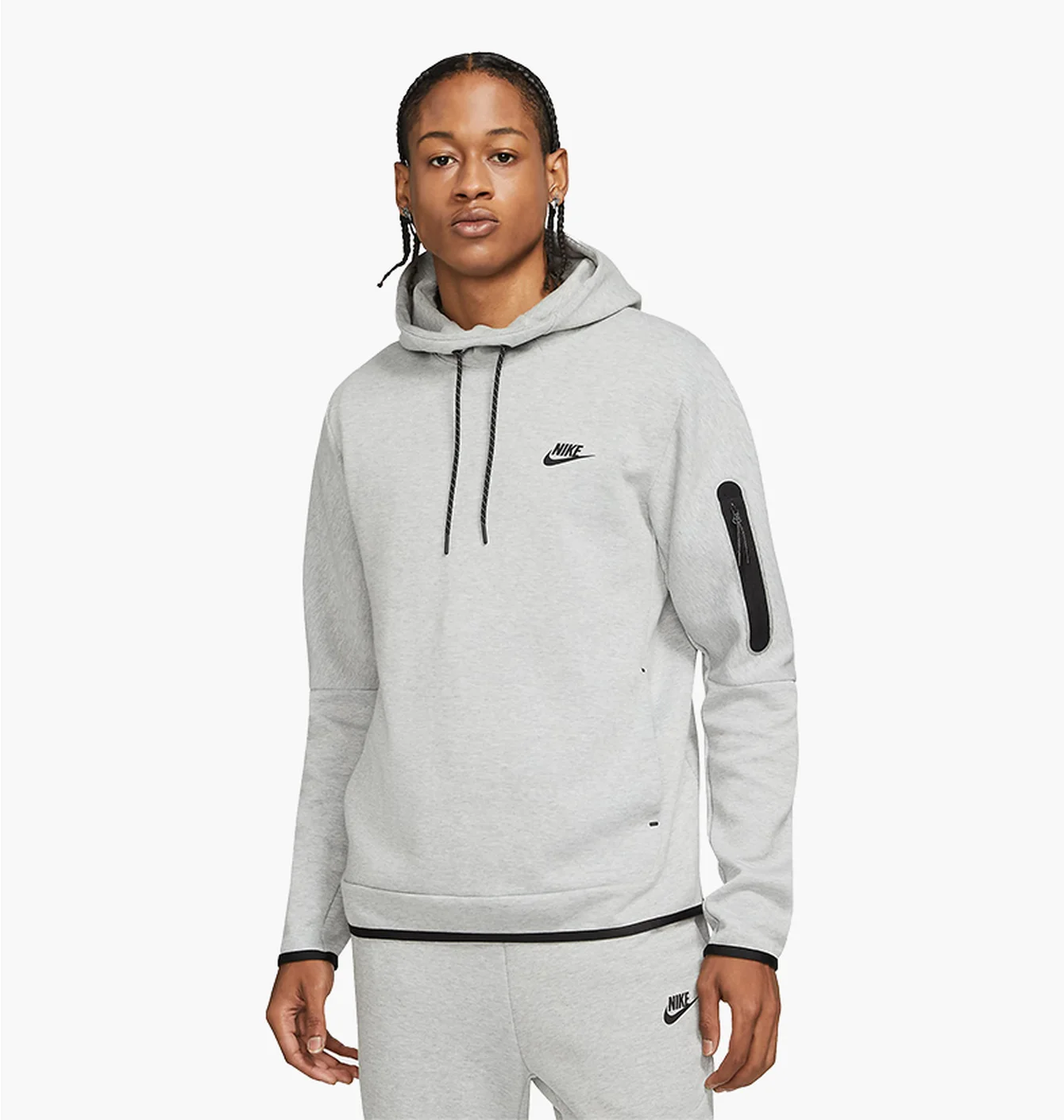 Худі чоловіче Nike Sportswear Tech Fleece Grey DD5174-063