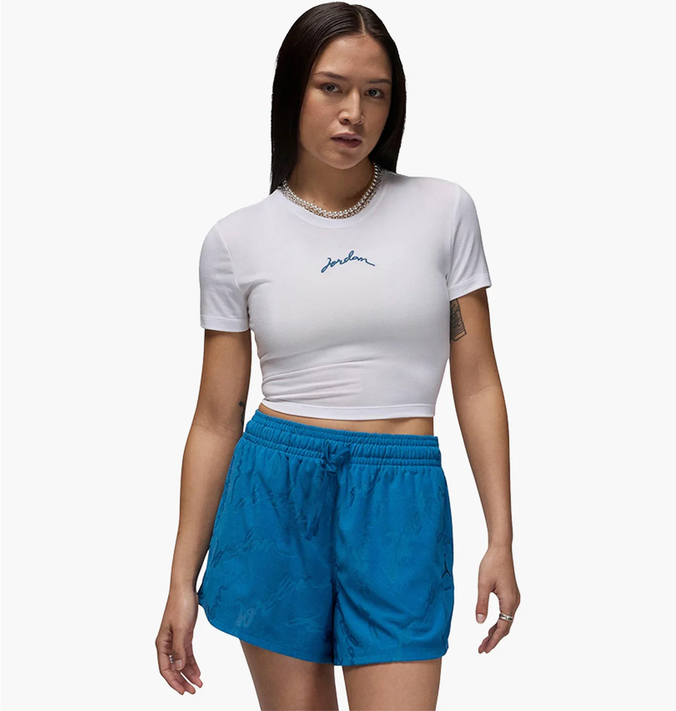 Футболка жіноча Air Jordan Slim Cropped Graphic T-Shirt White FN5720-100