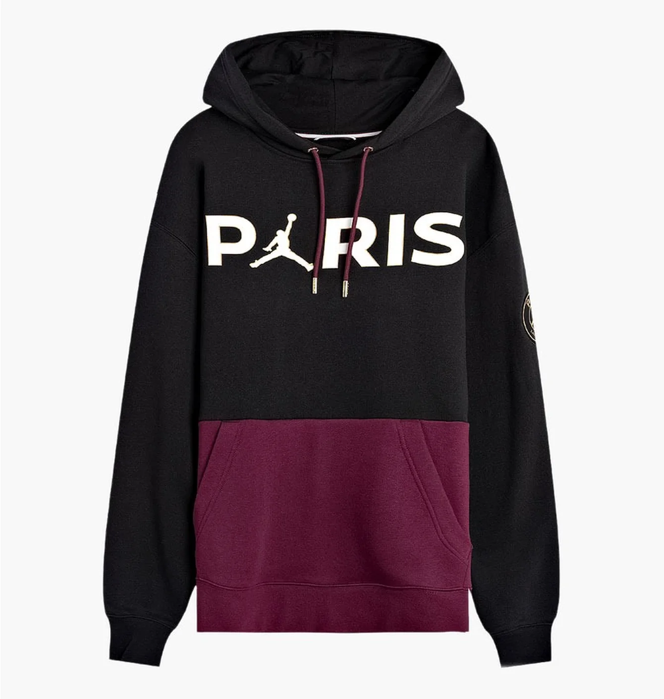 Толстовка чоловіча Nike Air Jordan X Psg Fleece Pullover Hoodie Black Bordeaux CK9773-010