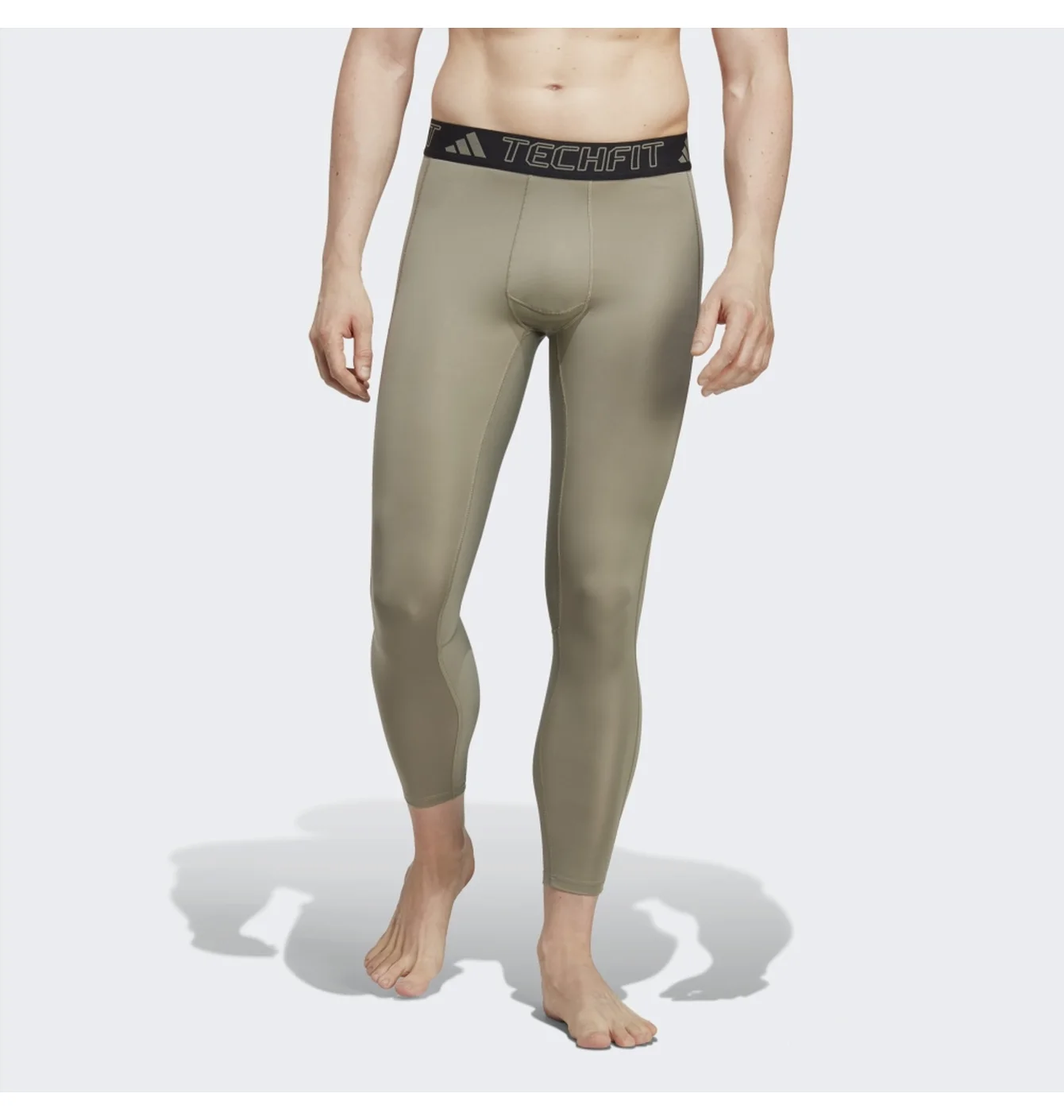 Легінси чоловічі Adidas Techfit Training Long Tights Olive IC2165