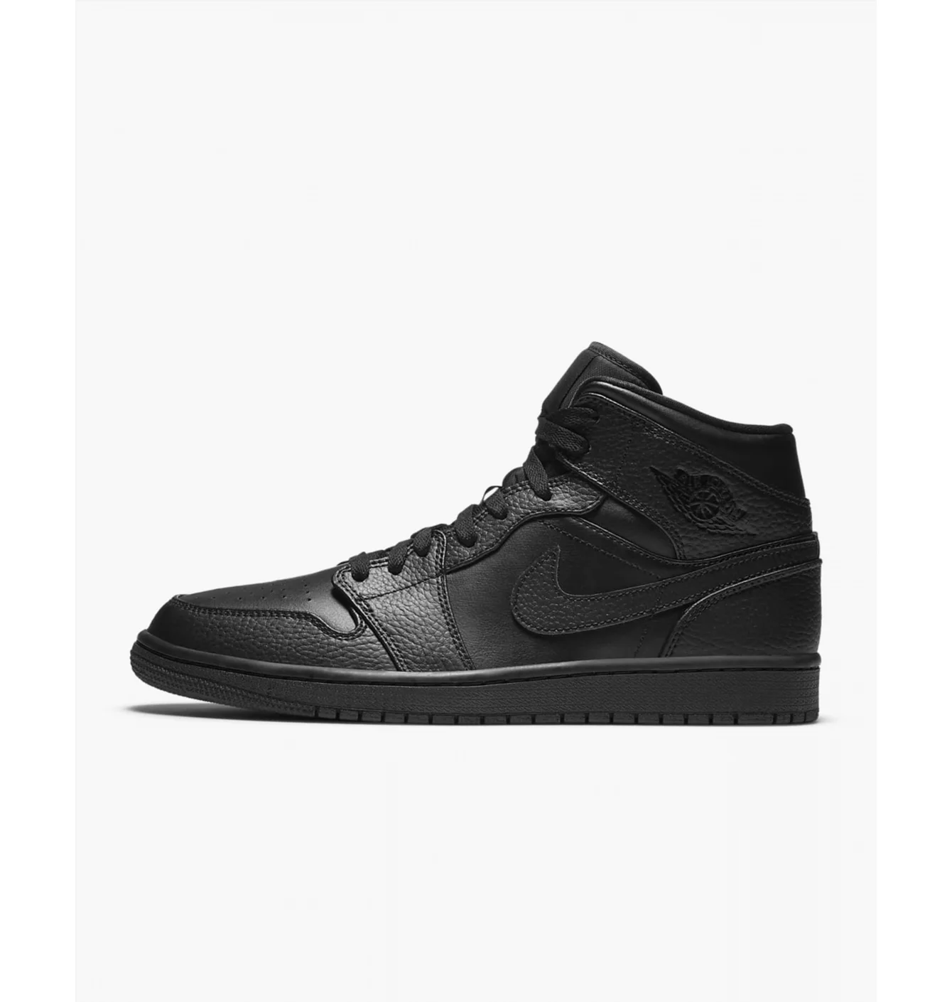 Кросівки чоловічі Air Jordan 1 Mid Triple Black 554724-091