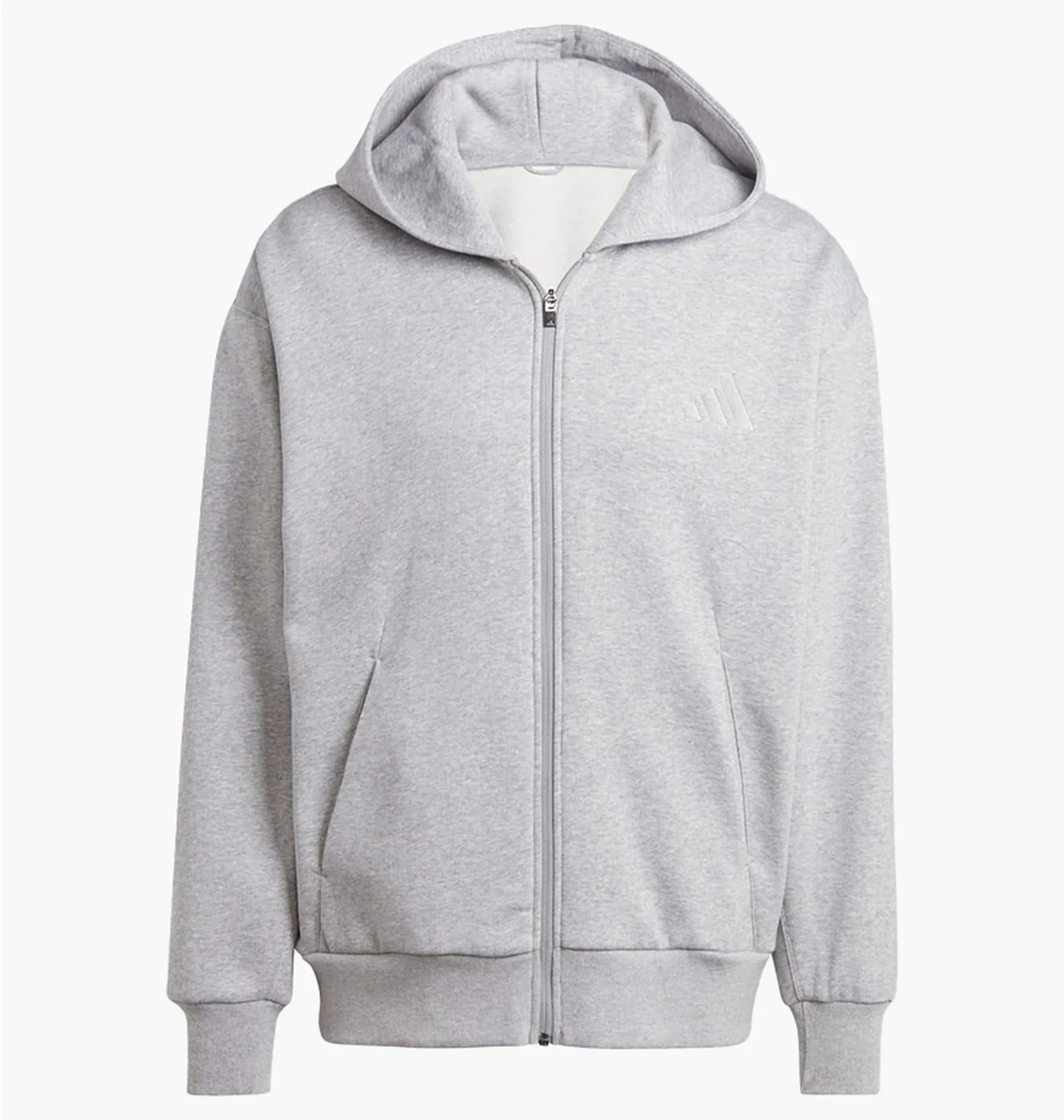 Толстовка чоловіча Adidas All Szn Fleece Full Zip Hoodie Grey IY4159