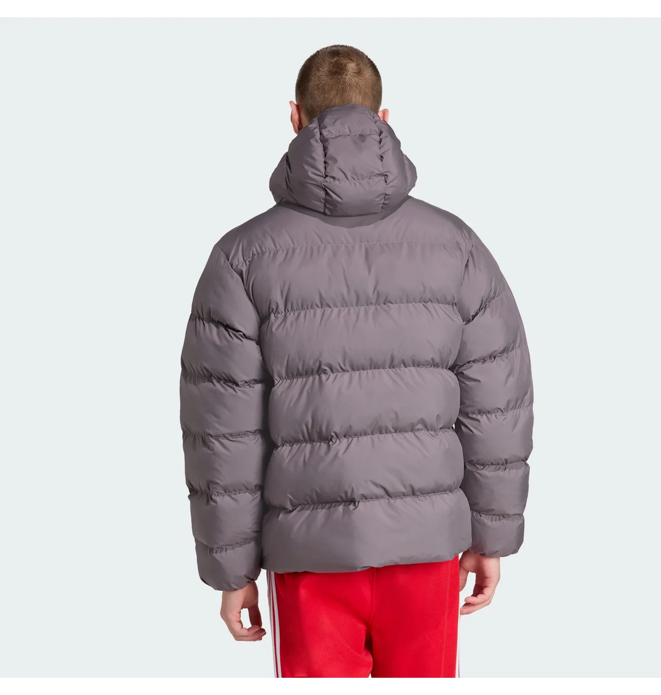 Пуховик чоловічий Adidas Tonal Hooded Originals Grey JX4122