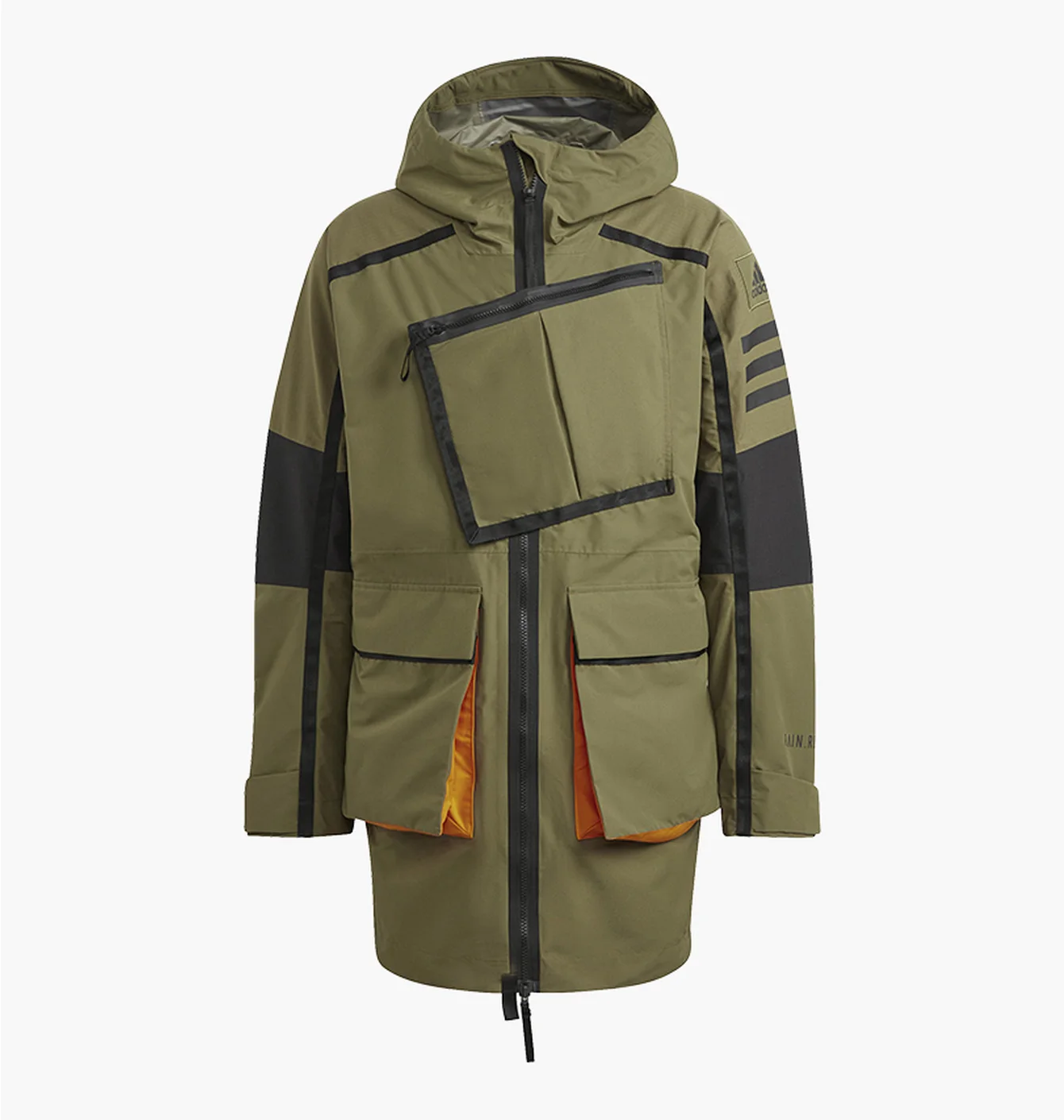 Парка чоловіча Adidas Xploric Rain.Rdy Parka Olive GQ2399