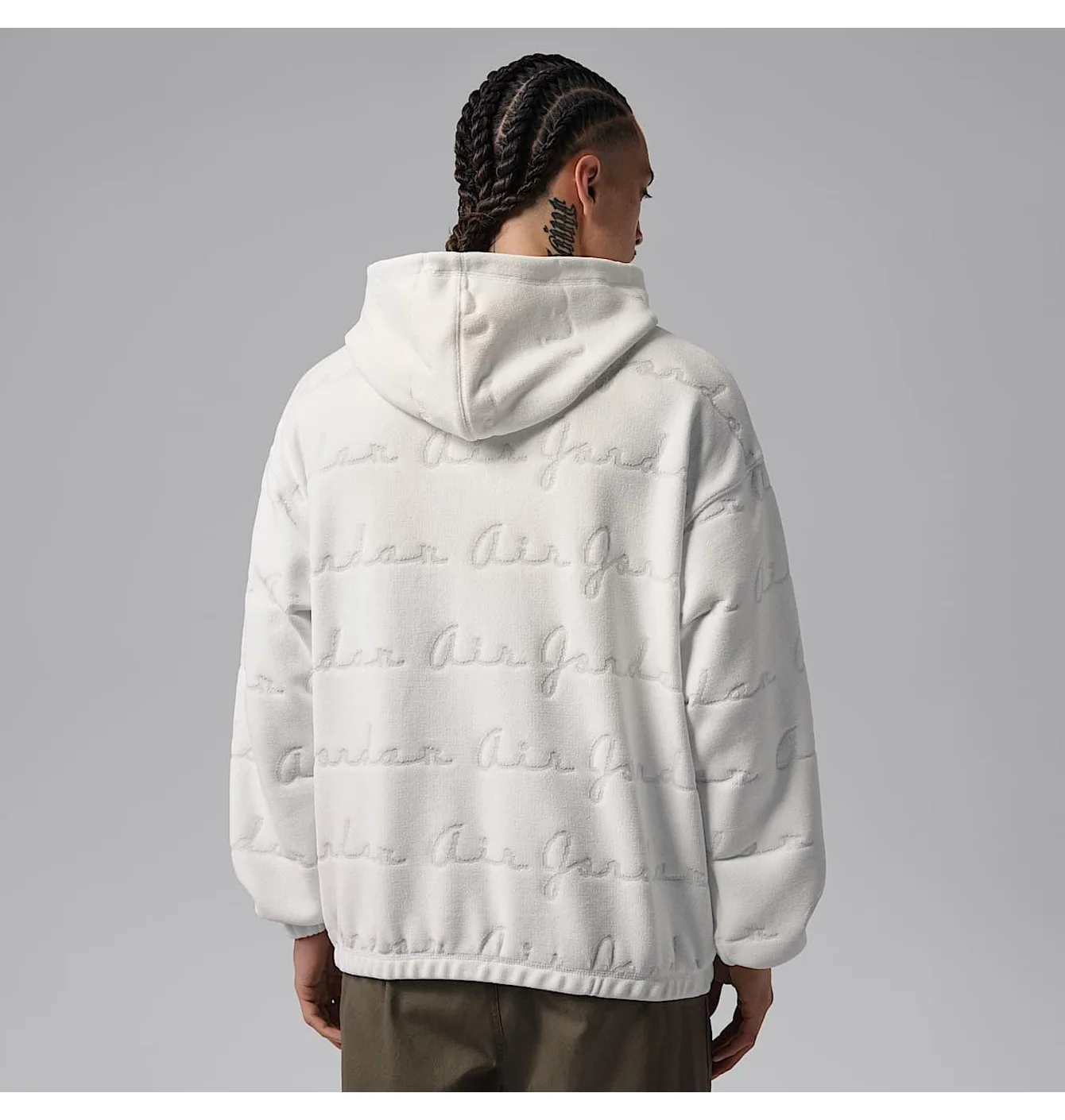 Худі чоловіче Air Jordan Flight MenS Jacquard Pullover Hoodie White IF1837-133