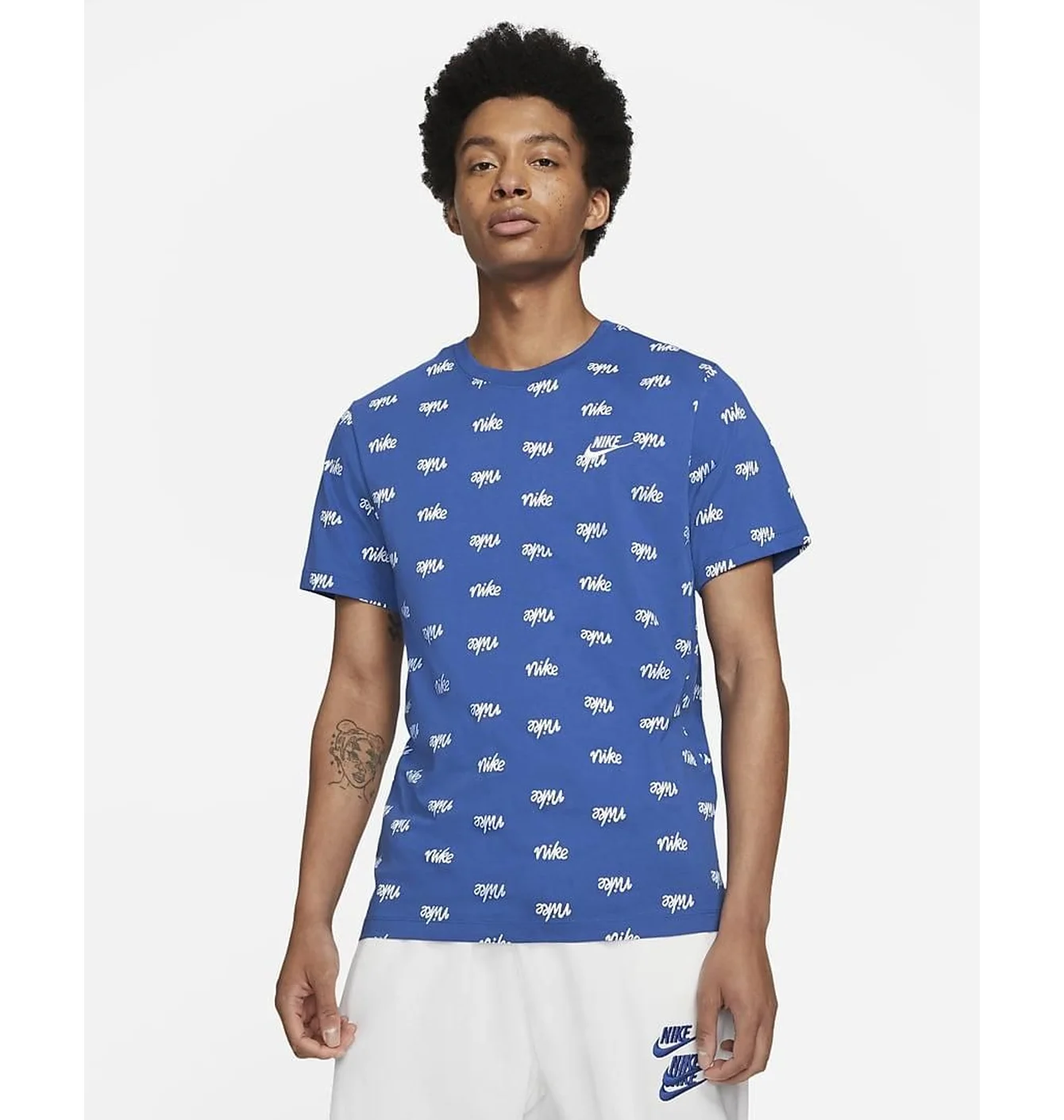 Футболка чоловіча Nike M Nsw Tee Printed Club Lbr Blue DA0514-480