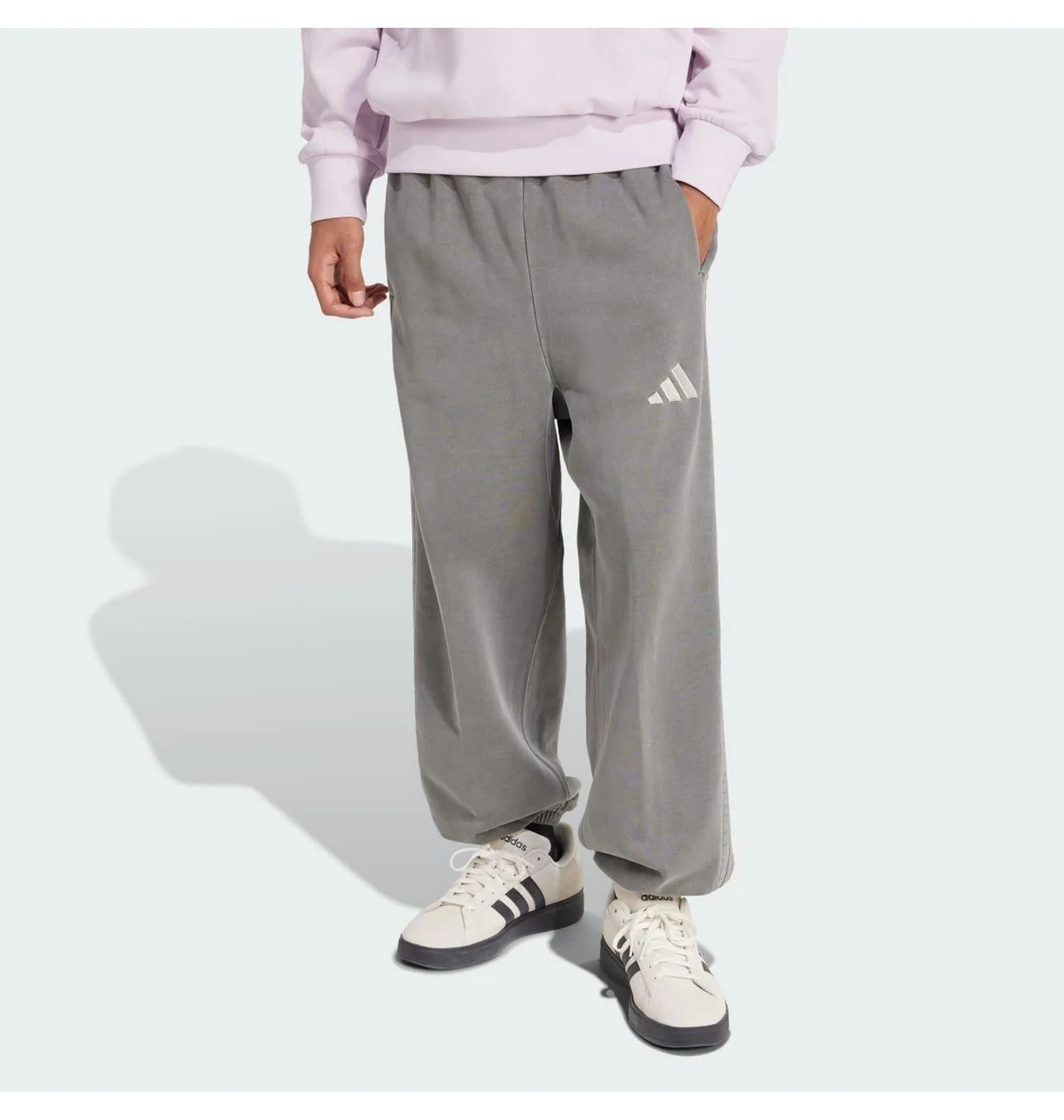 Штани чоловічі Adidas All Szn Fleece Washed Pants Grey JL6534