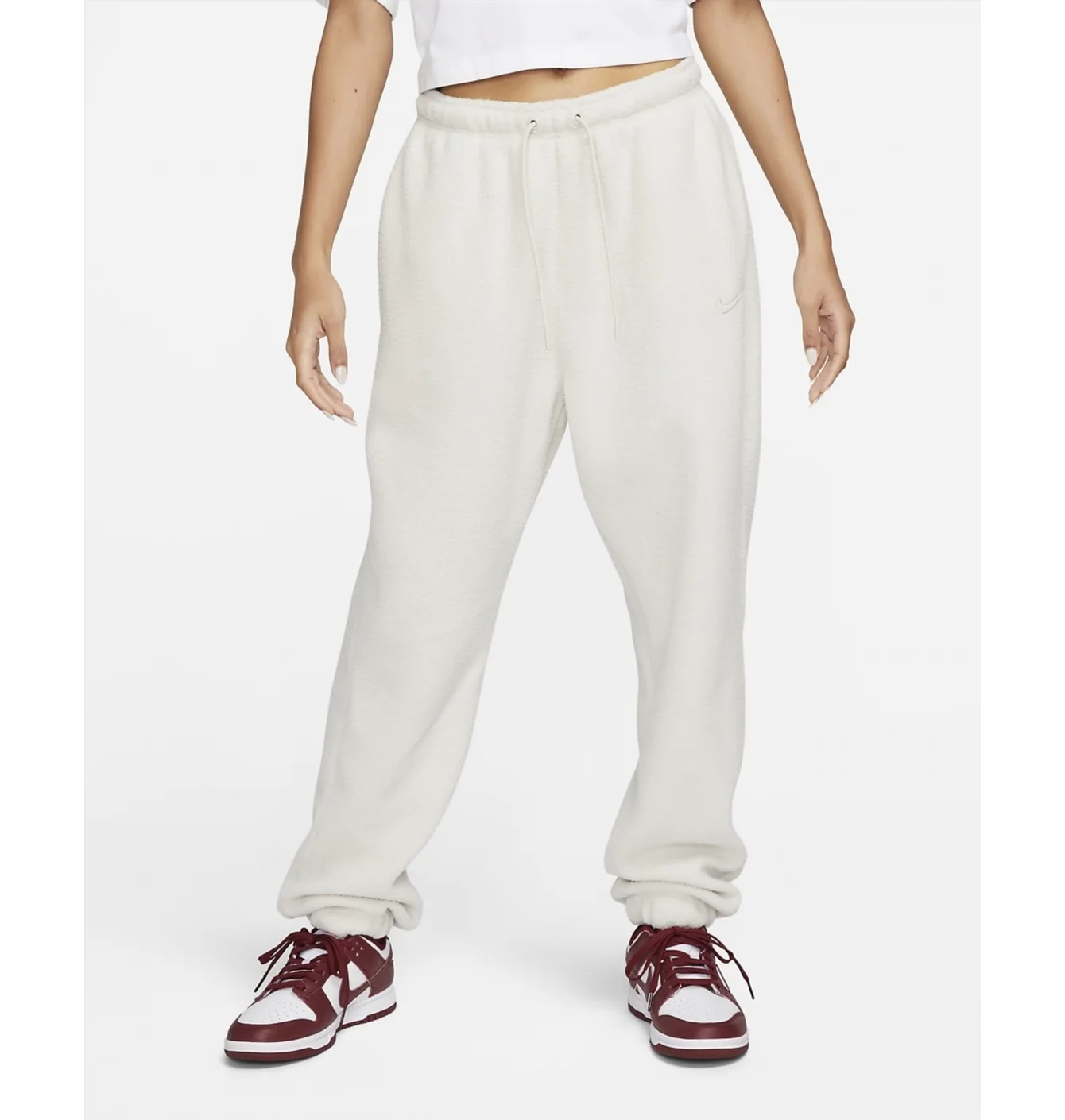 Штани жіночі Nike Sportswear Plush Jogger White Dq6812-072