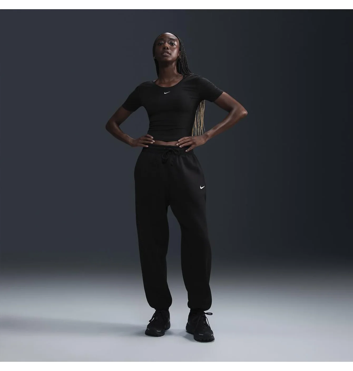 Штани жіночі Nike Sportswear Phoenix Fleece Black FZ5996-010