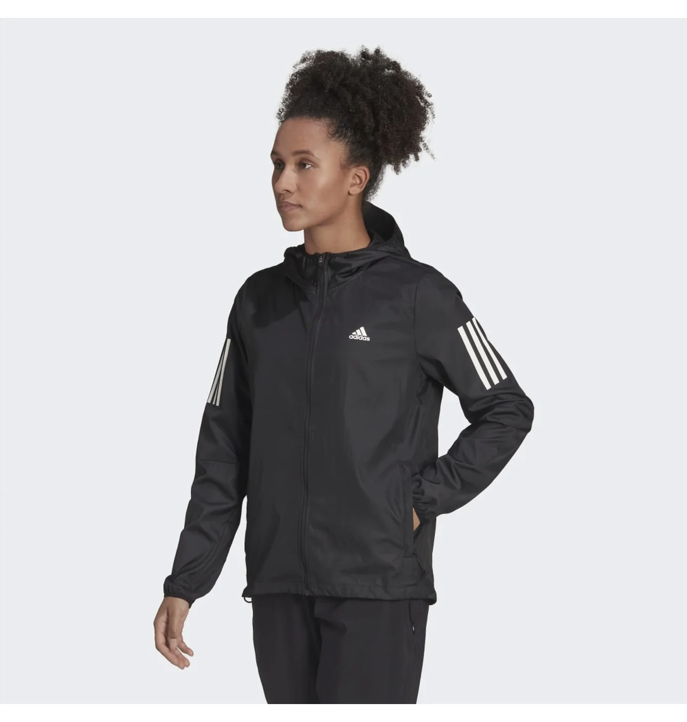 Вітровка жіноча Adidas Own The Run Hooded Running Windbreaker Black H59271