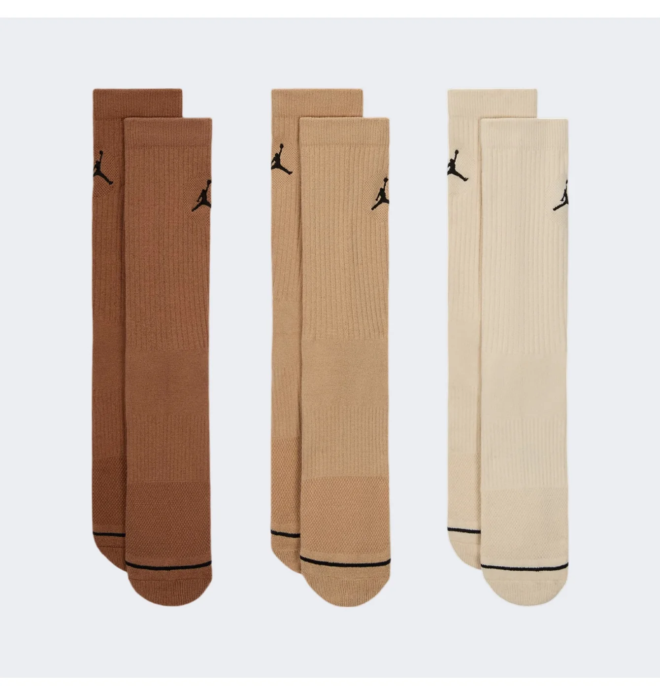 Шкарпетки чоловічі Air Jordan Everyday Crew Socks Brown (3 пари) DX9632-923
