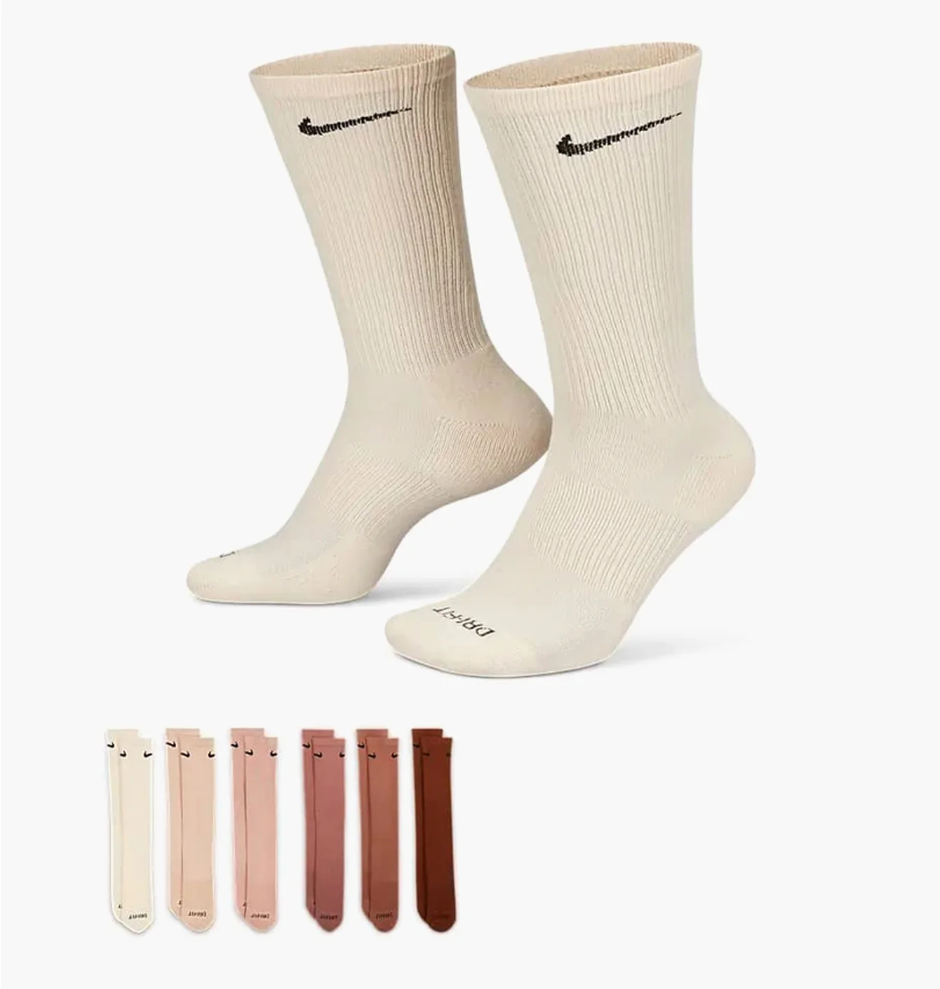Шкарпетки унісекс Nike U Nk Ed Pls Csh Crw (6 пар) Multi SX6897-904