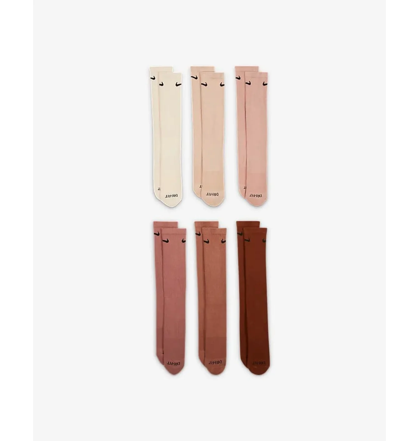 Шкарпетки унісекс Nike U Nk Ed Pls Csh Crw (6 пар) Multi SX6897-904