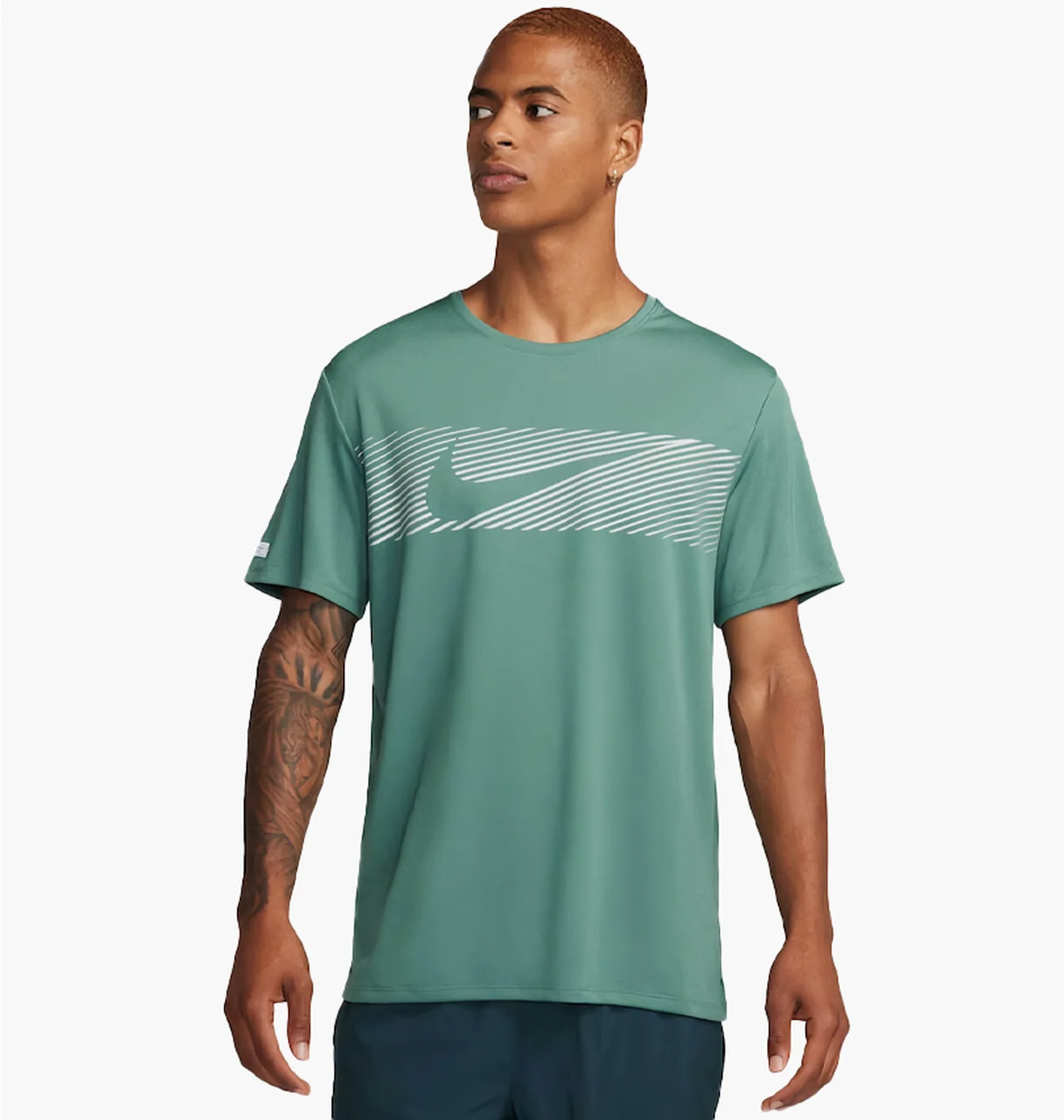 Футболка чоловіча Nike Flash Miler Top Green FN3051-361