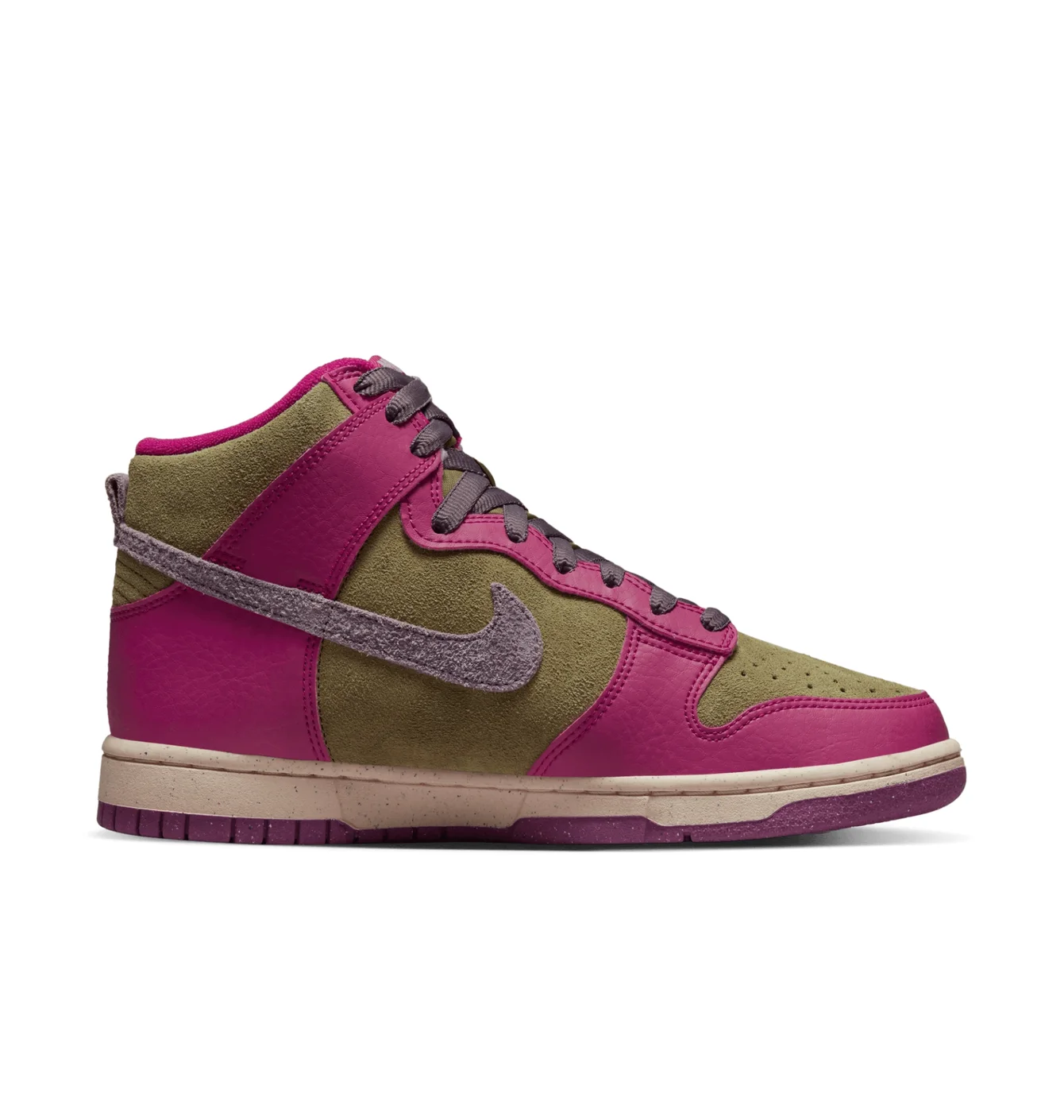 Кросівки жіночі Nike Dunk High Green/Pink Fb1273-500