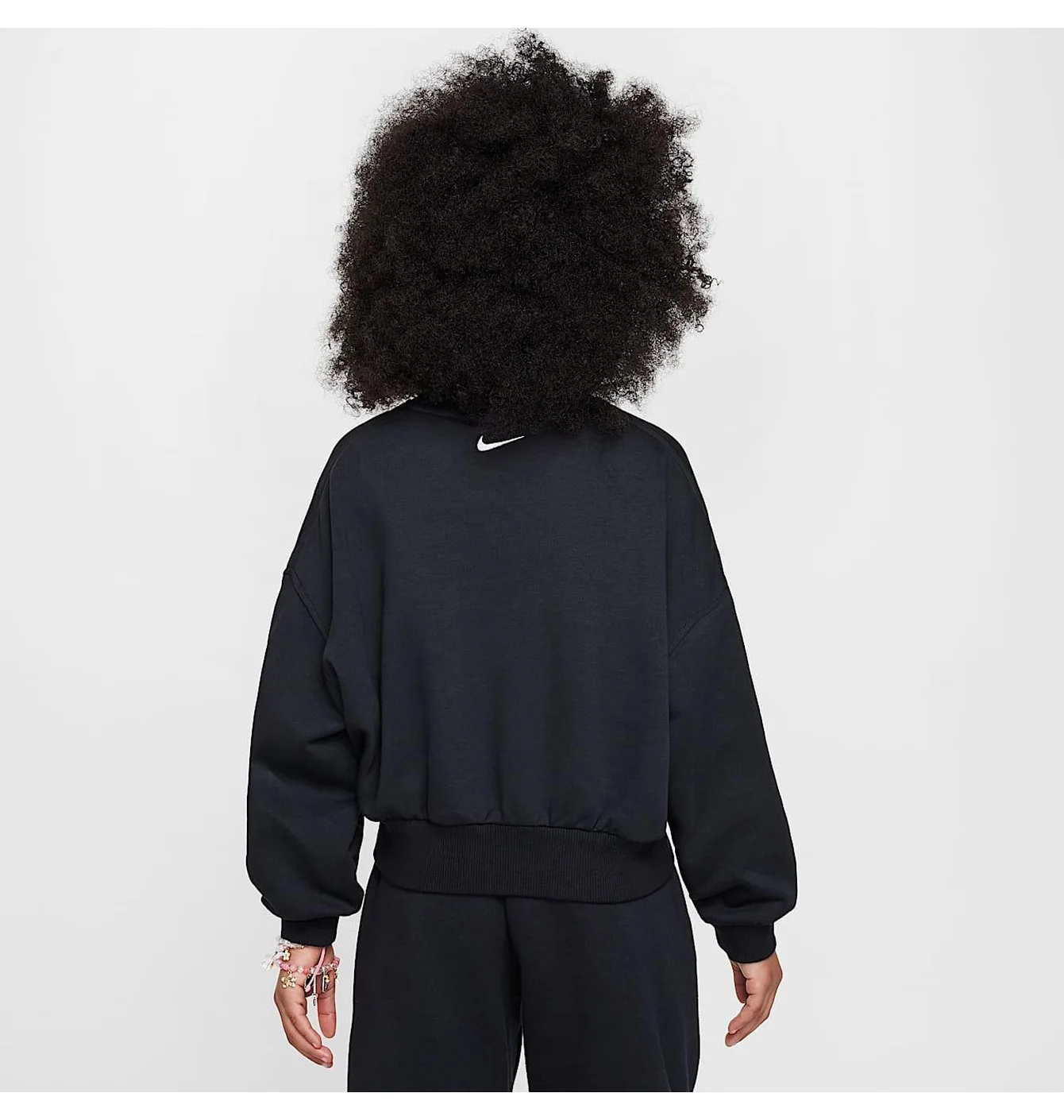 Світшот дитячий Nike Sportswear Club Girls French Terry Crew Black HJ3373-010