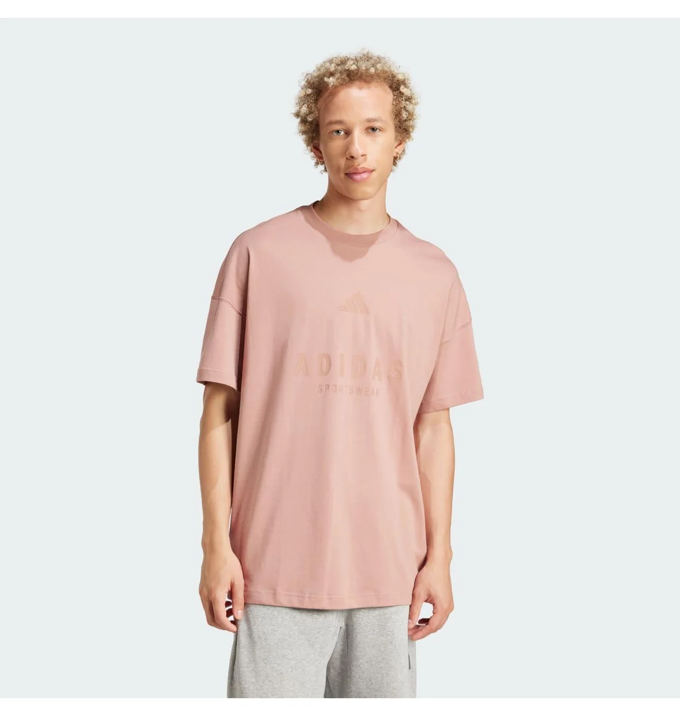 Футболка чоловіча Adidas All Szn Graphic Sportswear Peach JJ3659