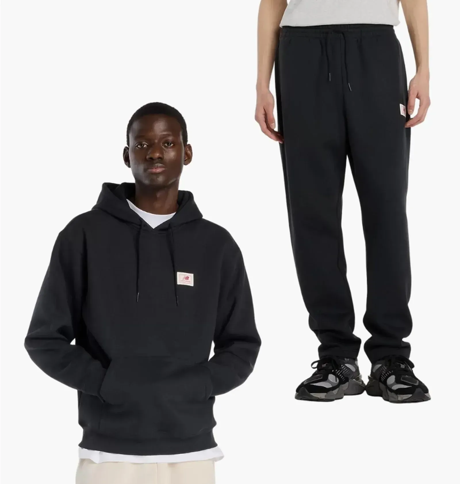 Спортивний костюм чоловічий New Balance Label Black (MT53804BK__MP53802BK)
