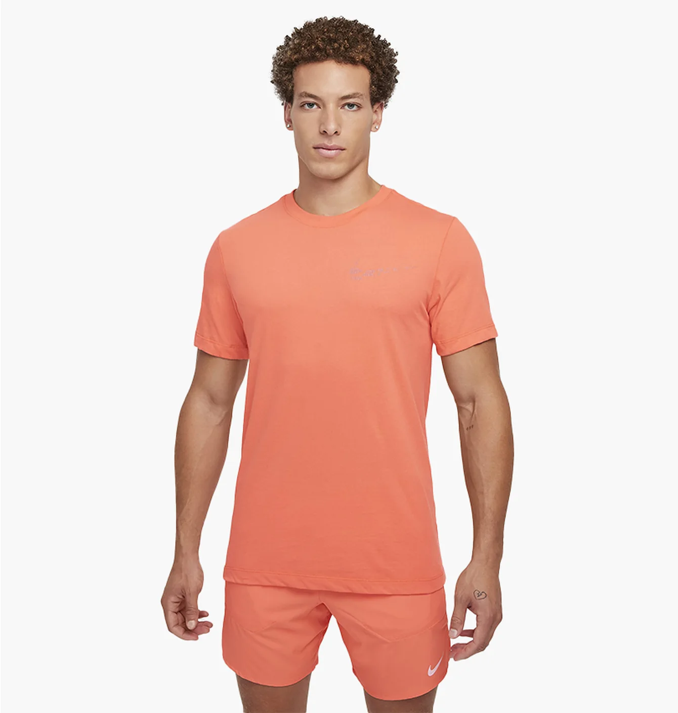Футболка чоловіча Nike Df Run Division Peach FZ8056-629