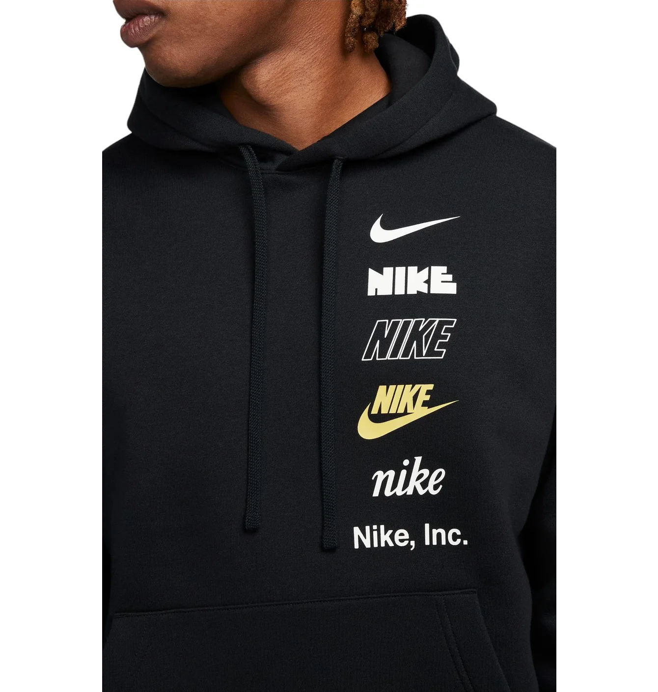 Худі чоловіче Nike Nsw Club Fleece Logo Hoodie Black Dx0783-010
