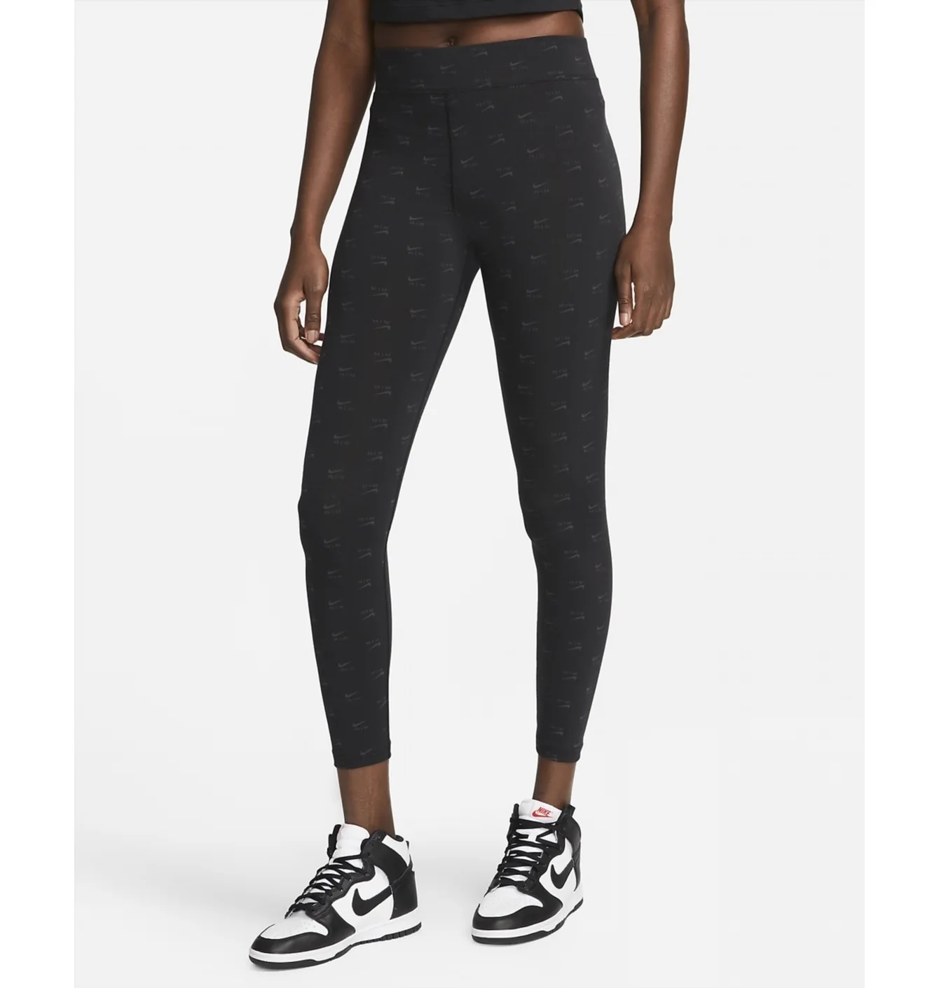 Штани жіночі Nike Air Aop Hr Tgt Blk Black Dq6573-010