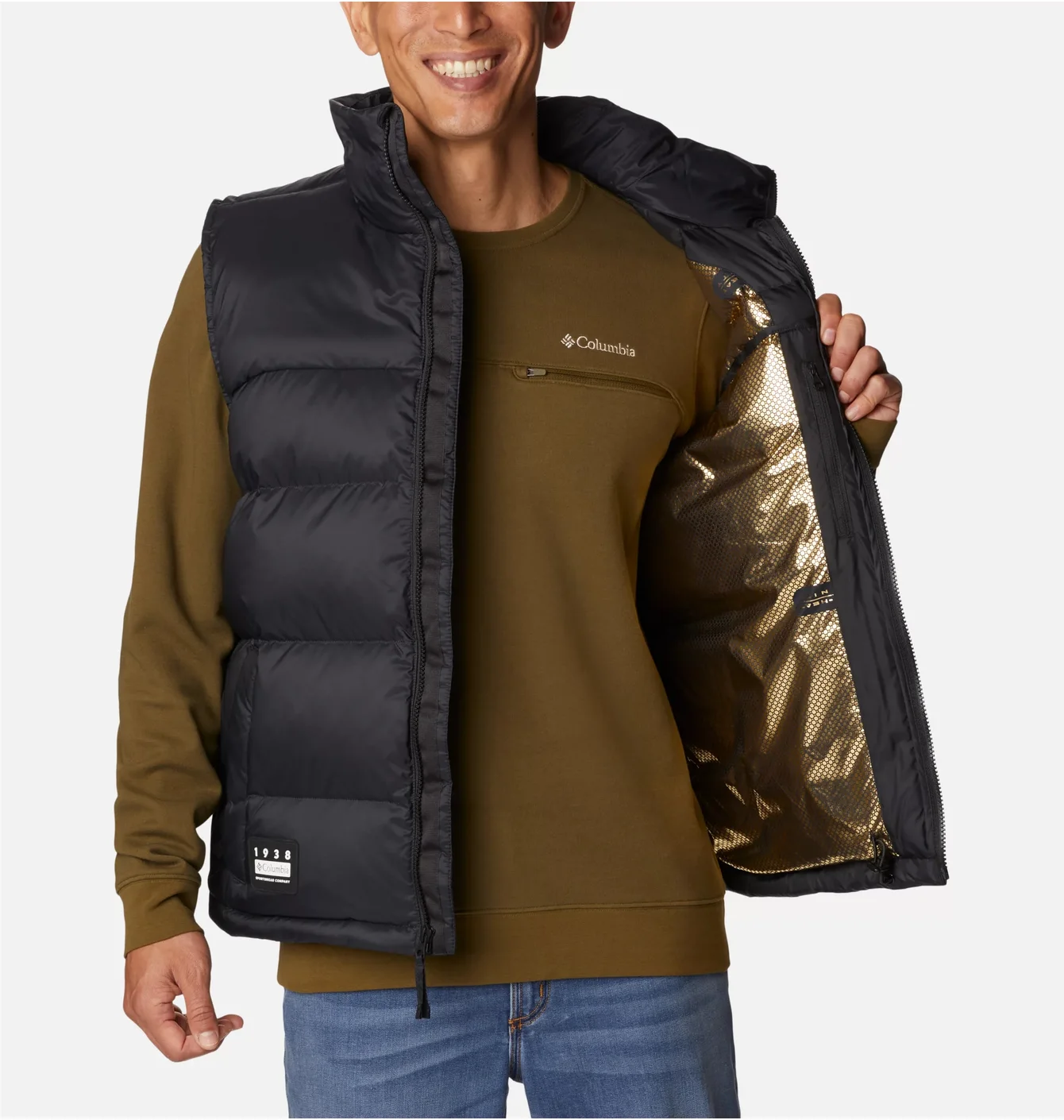Жилетка чоловіча Columbia Bulo Point II Down Vest Black WM8416-009