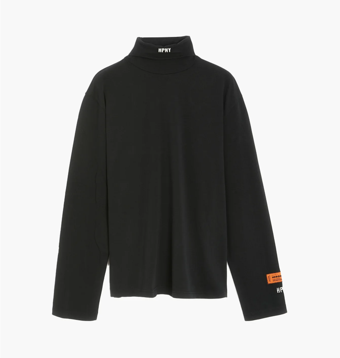 Світшот чоловічий Heron Preston Hpny Embroidered Rollneck Sweater Black HMAB027C99JER0021001