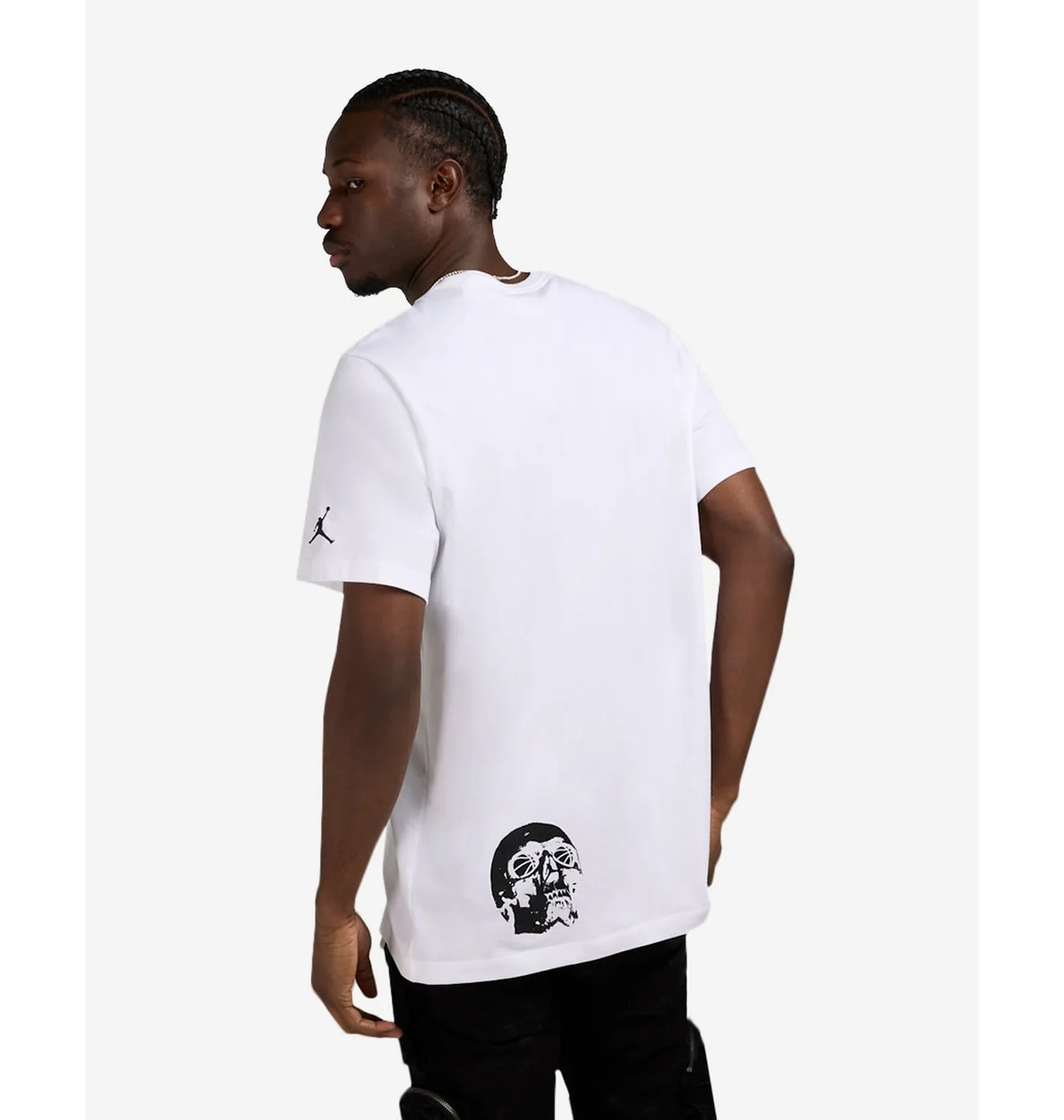 Футболка чоловіча Air Jordan Brand Felt Skull Tee White FN6023-100