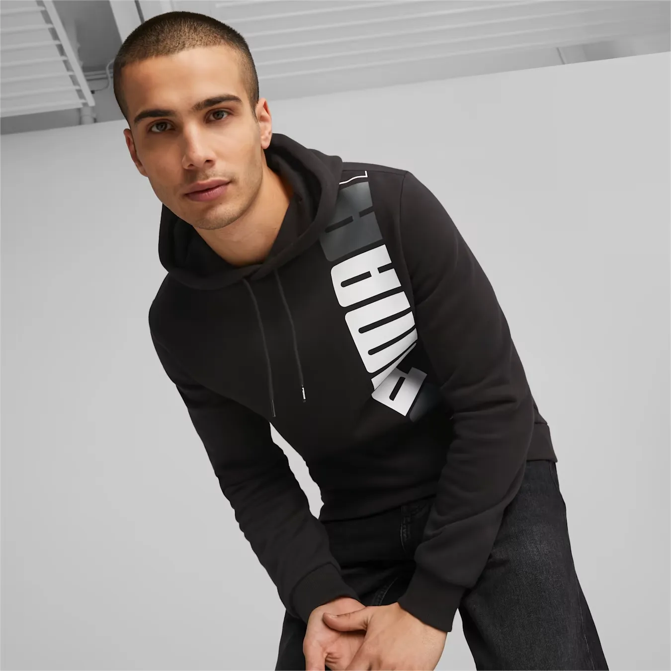 Худі чоловіче Puma Essential Logo Lab Hoodie Black 675919-01