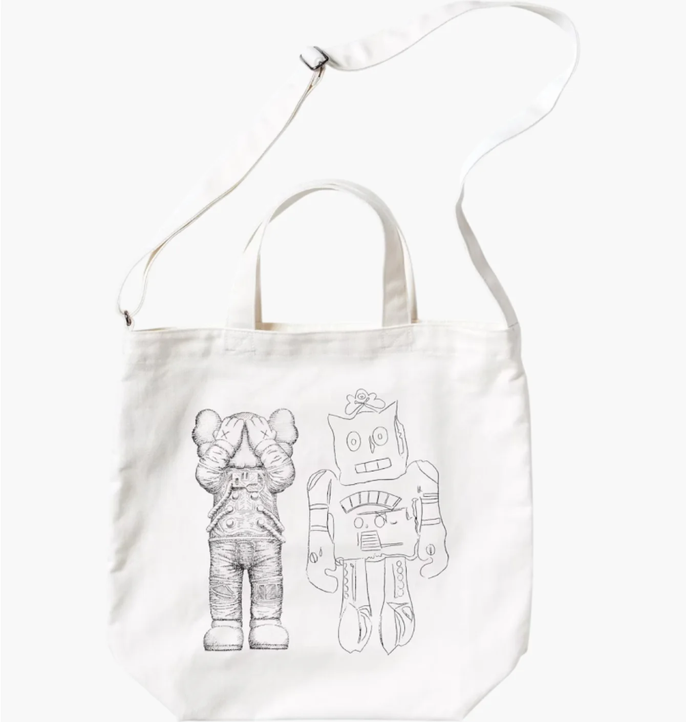 Сумка унісекс Uniqlo Kaws + Warhol Ut 2-Way White E473556-000