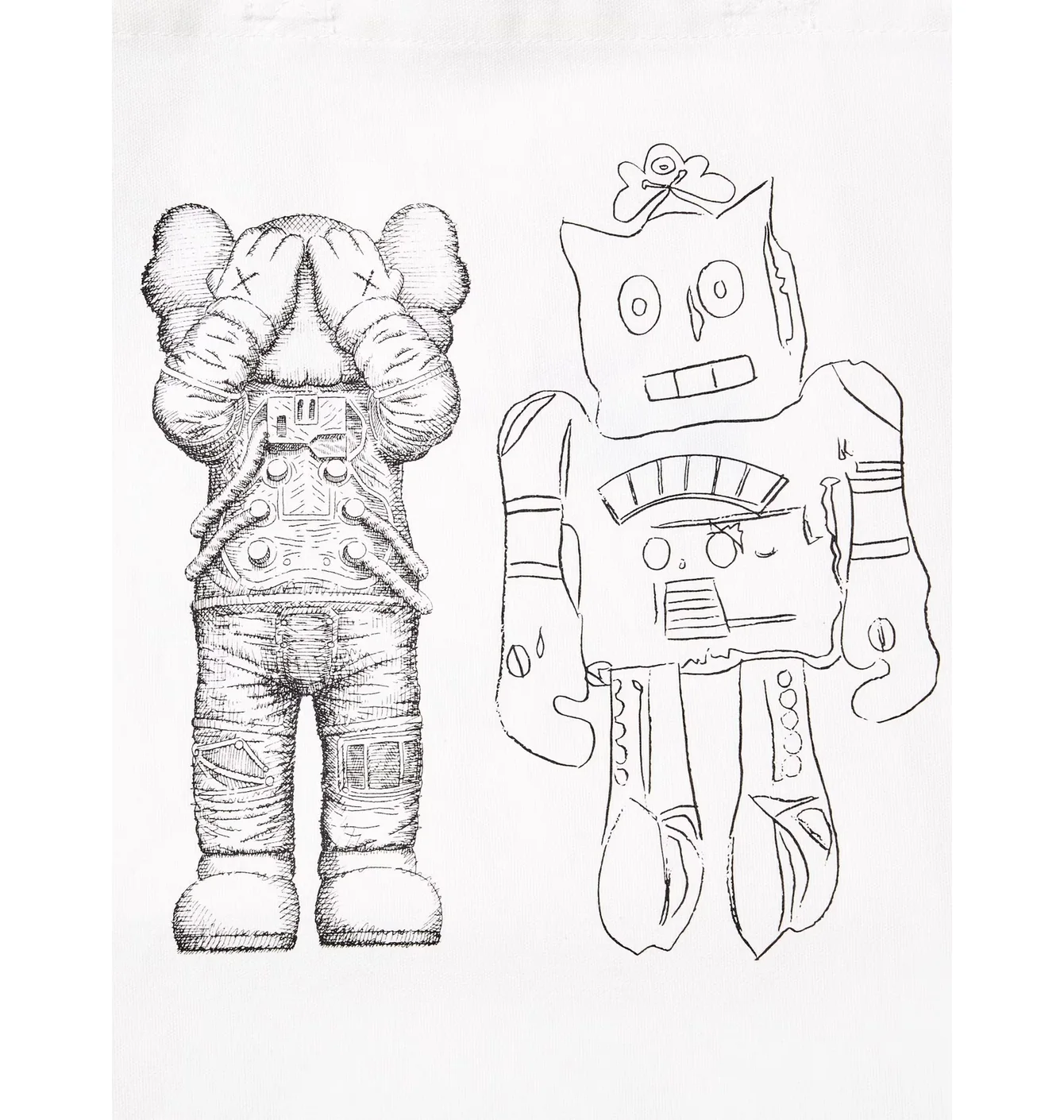 Сумка унісекс Uniqlo Kaws + Warhol Ut 2-Way White E473556-000