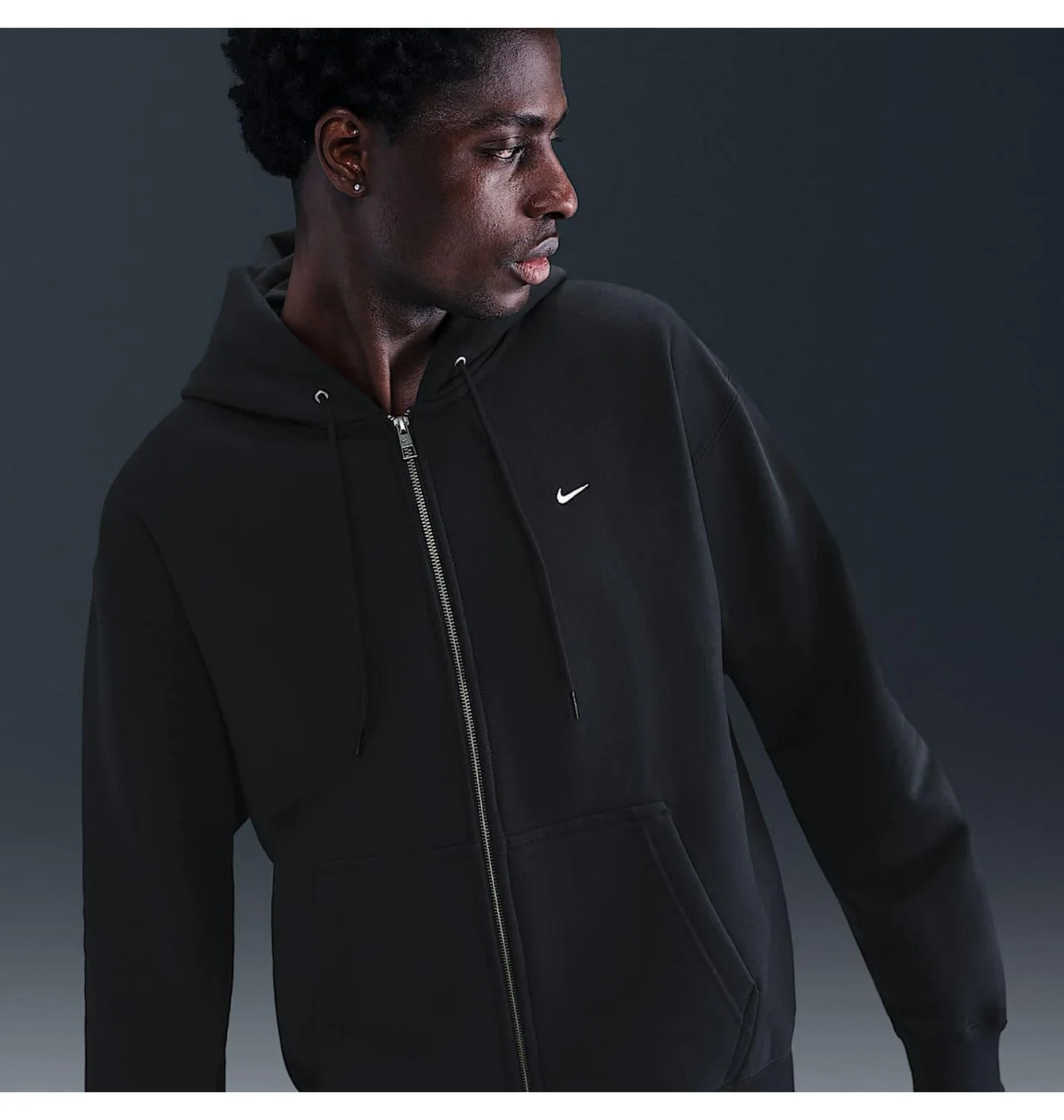 Толстовка чоловіча Nike Solo Swoosh Black HV1084-010
