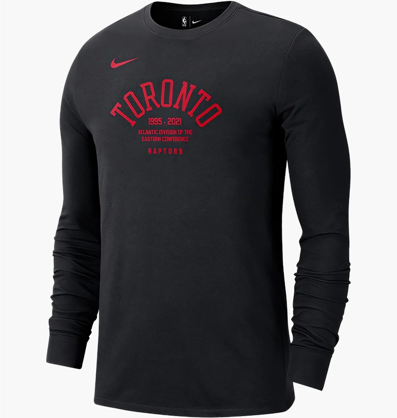Лонгслів чоловічий Nike Nba Toronto Raptors Courtside Element Black DJ6556-010