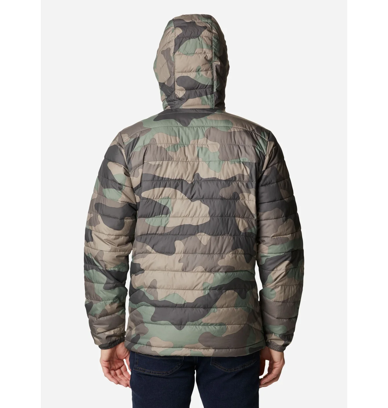 Куртка чоловіча Columbia Powder Lite™ Hooded Insulated Jacket Camo/Green 1693931-317