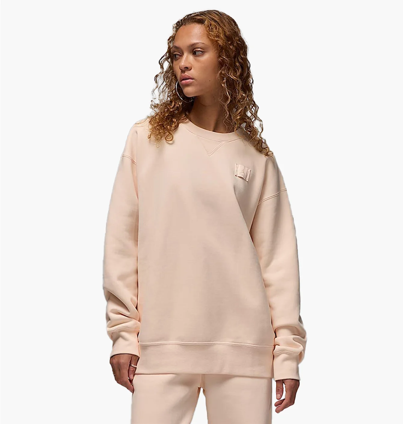 Світшот жіночий Air Jordan Flight Fleece WomenS Crew- Neck Sweatshirt Beige FV7053-838