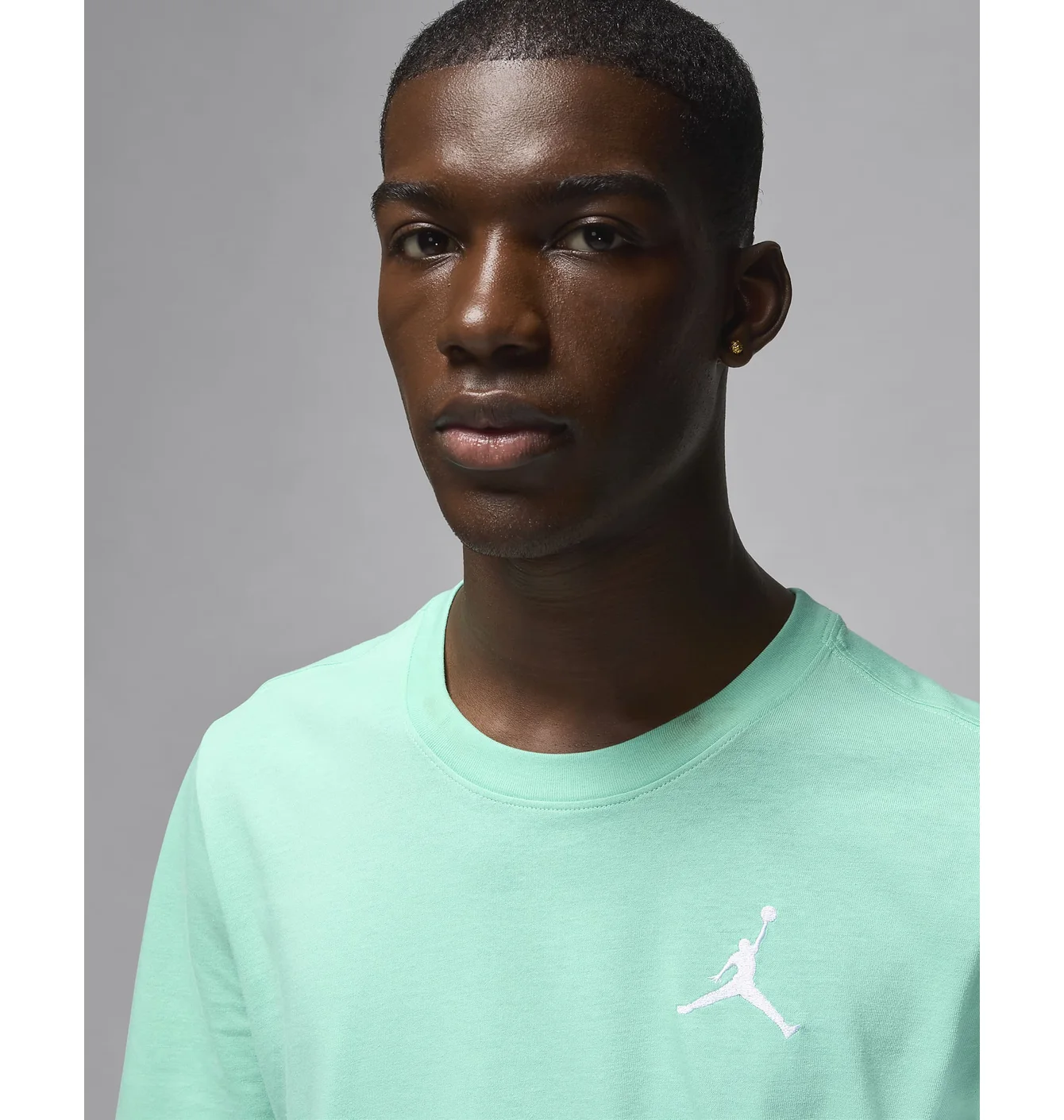 Футболка чоловіча Air Jordan Jumpman Emb Ss Crew Turquoise DC7485-349