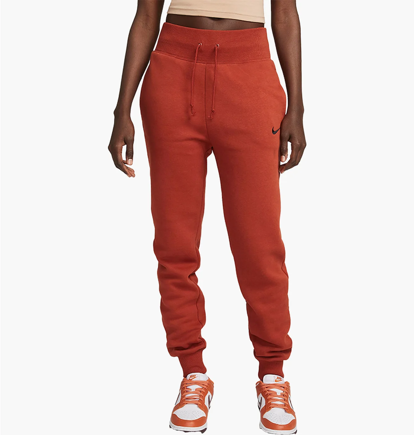 Штани жіночі Nike Sportswear Phoenix Fleece High-Waisted Joggers Orange DQ5688-832