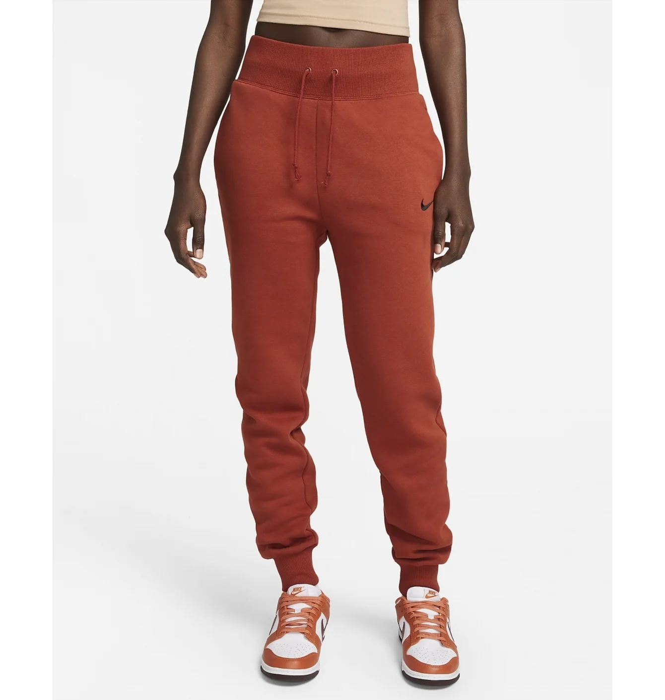 Штани жіночі Nike Sportswear Phoenix Fleece High-Waisted Joggers Orange DQ5688-832