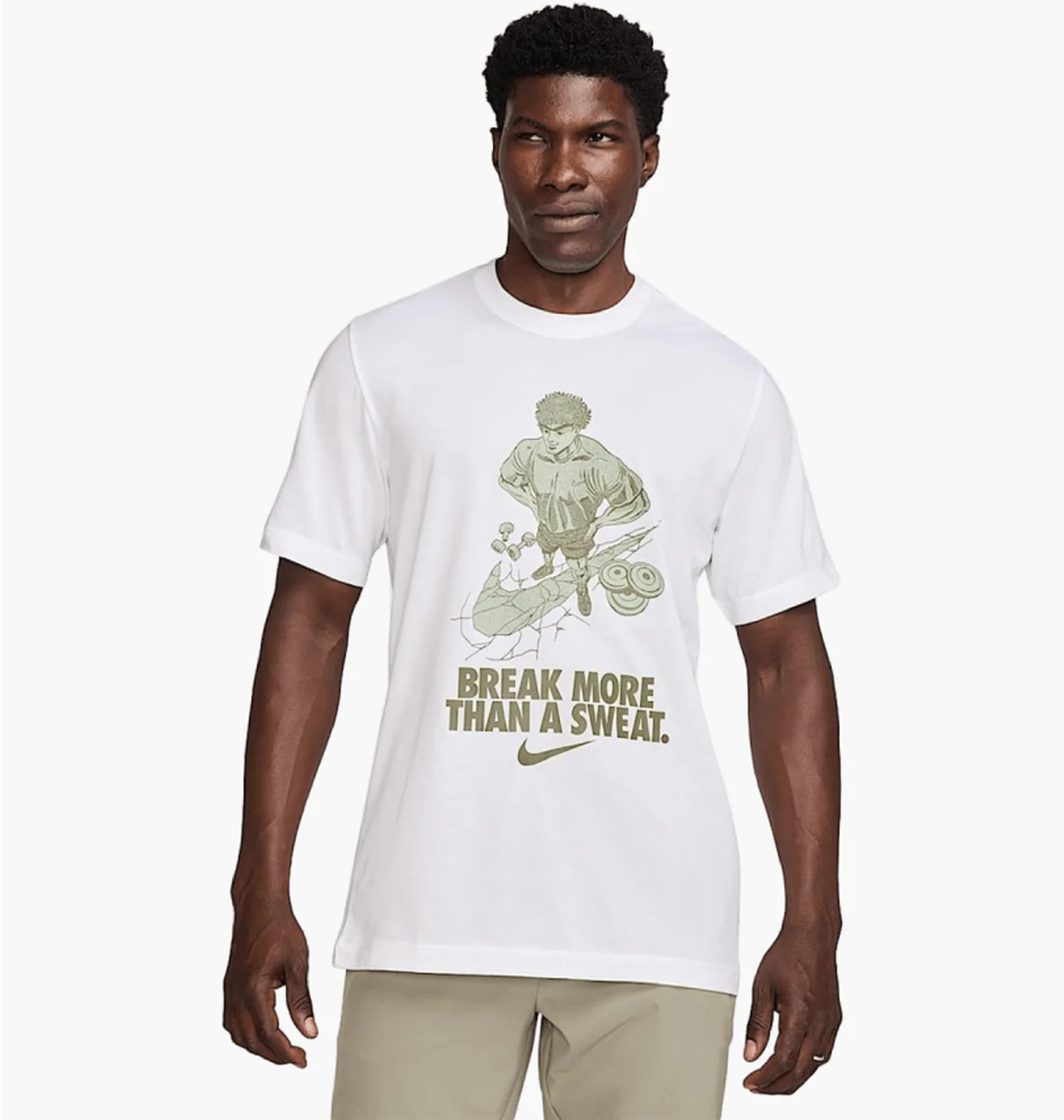 Футболка чоловіча Nike T-Shirt Training White HJ3611-100