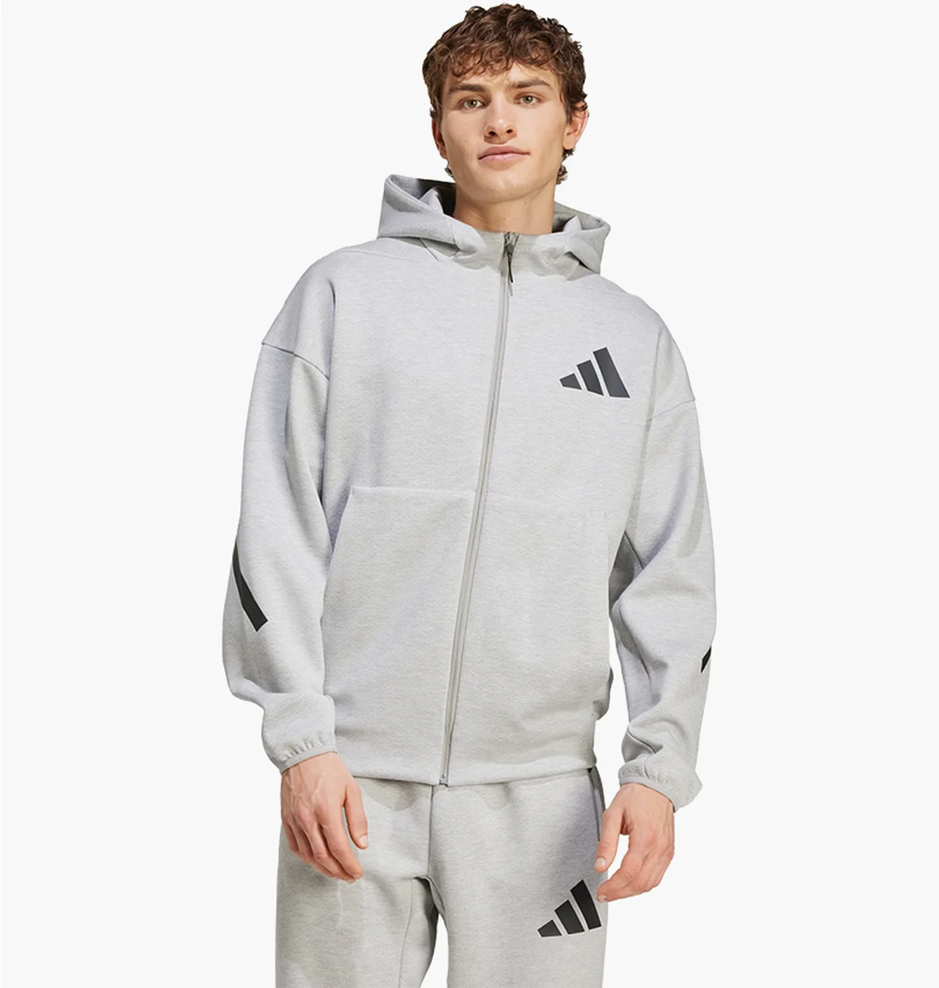 Куртка чоловіча Adidas Z.N.E. Full-Zip Hooded Track Jacket White JF2450